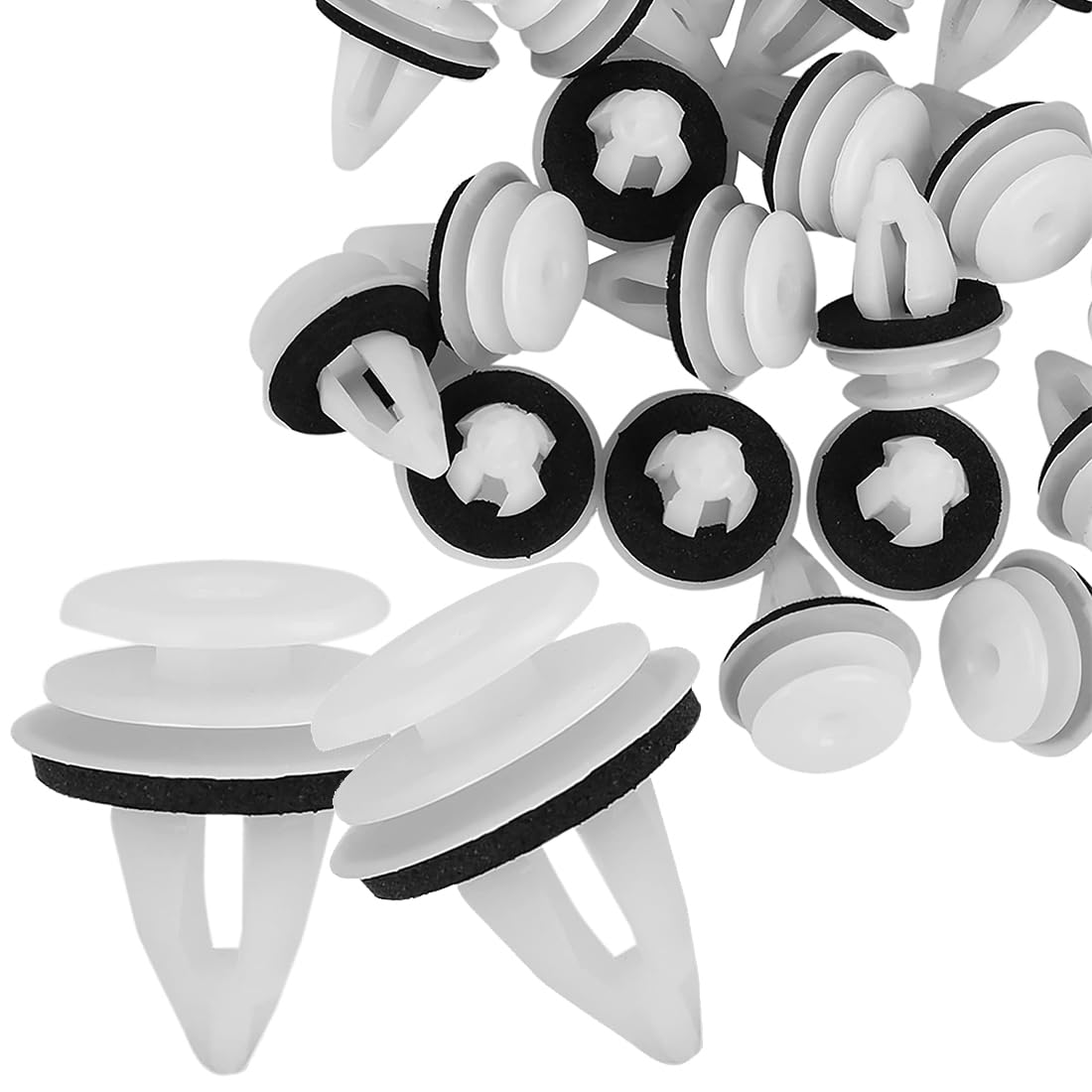 Lot De 100 Clips De Fixation Universels Pour Voiture - Rivets Plastique Pour Garnitures De Carrosserie, Portes, Pare-chocs