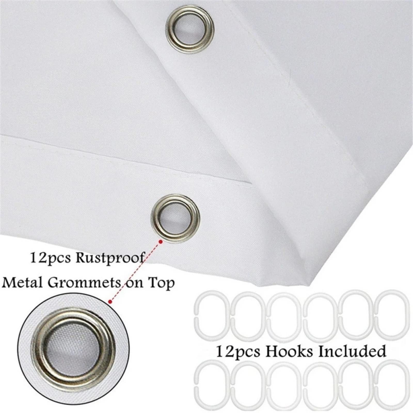 Tenda Doccia in Tessuto, Tenda Bagno Camper Poliestere Foglia 80X180cm
