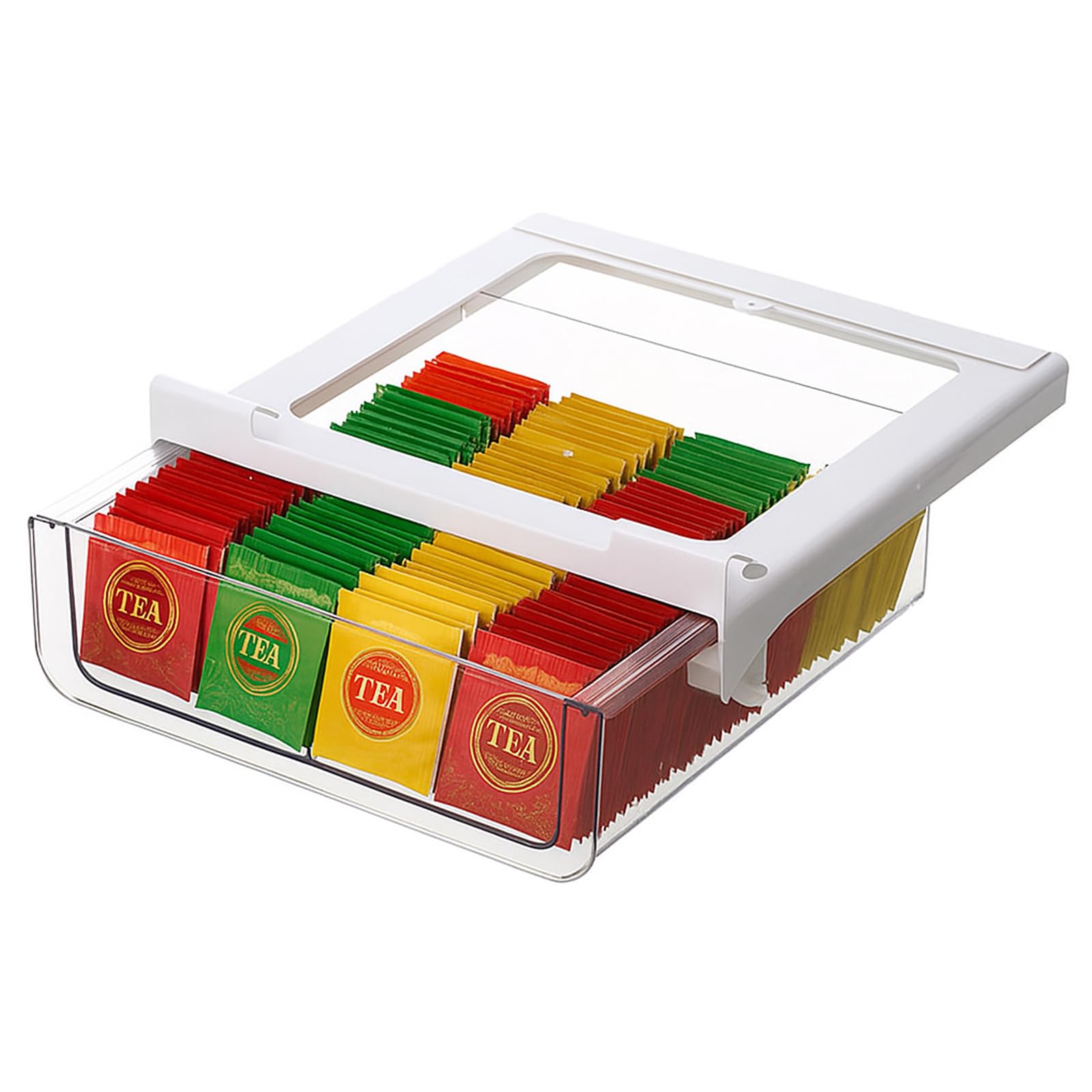 vacane Under Shelf Basket Organizer, Under Shelf Storage Drawer Pull Out, Under Cabinet Basket Hanging Holder for Cupboard Cabinet Pantry Kitchen, Add-on Space Saver