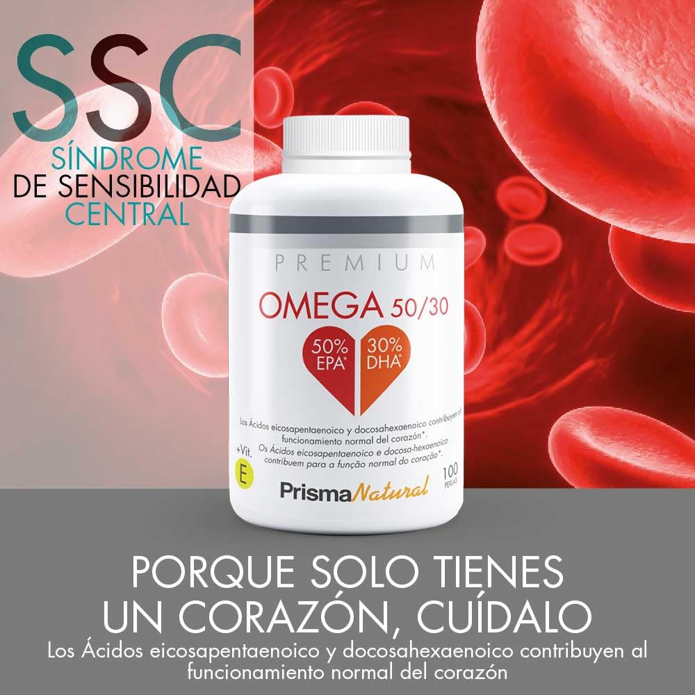 Prisma Natural Premium - Omega 50/30 | Omega 3 | EPA y DHA | en perlas es un complemento alimenticio a base de Aceite de pescado y Vitamina E. | Acidos grasos | Sin gluten |