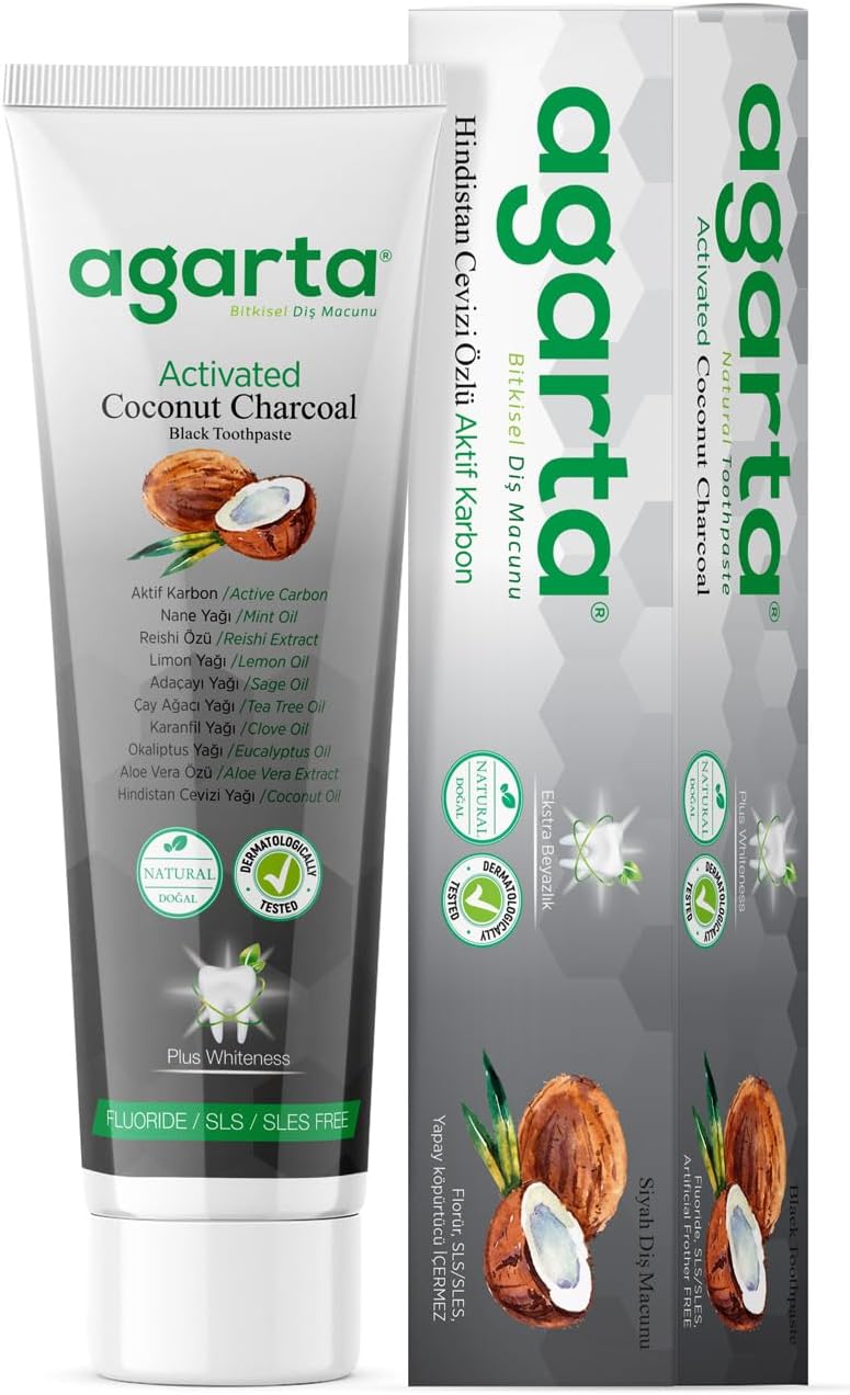 AGARTA Natural Activated Charcoal Toothpaste 100 ML