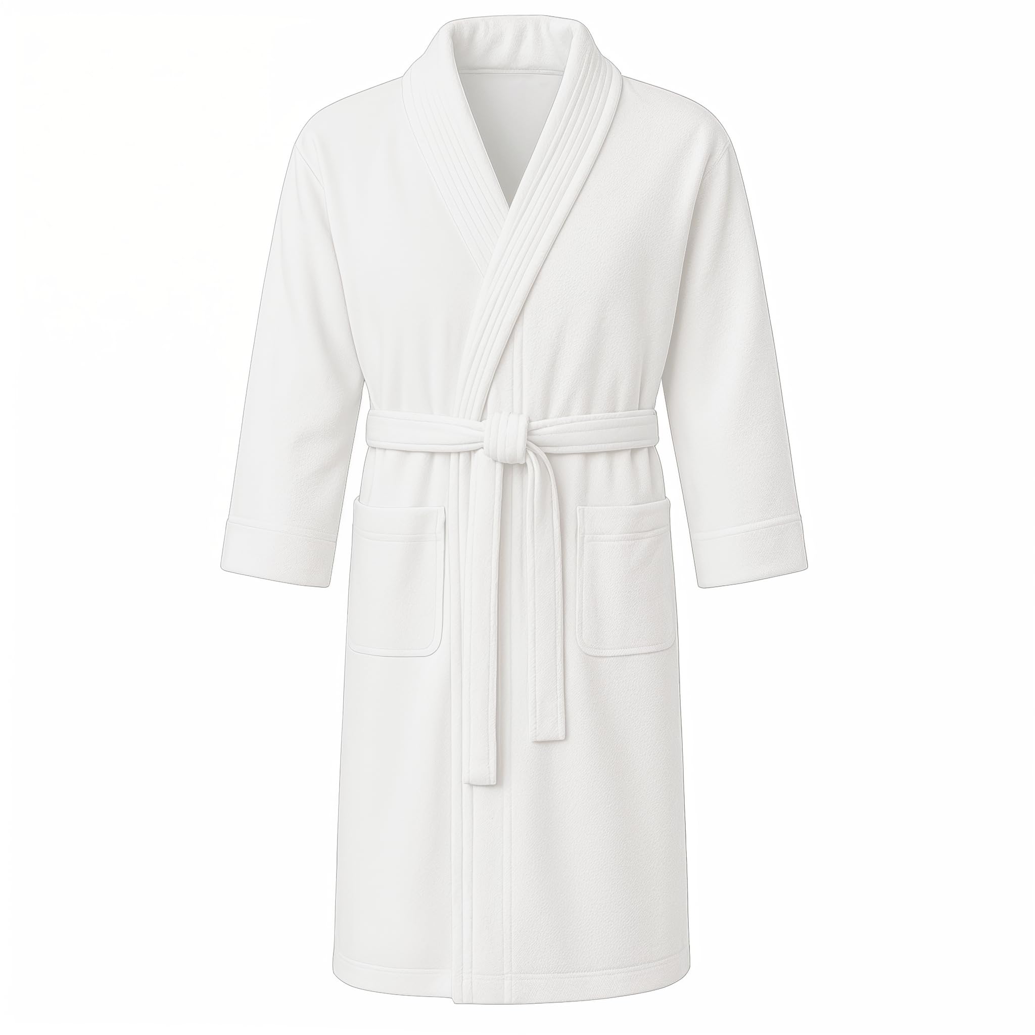 Jmr Terry Cloth Robes for Women & Men - Lightweight Cotton Bathrobe - Spa-Quality White Cotton Robe for After Shower