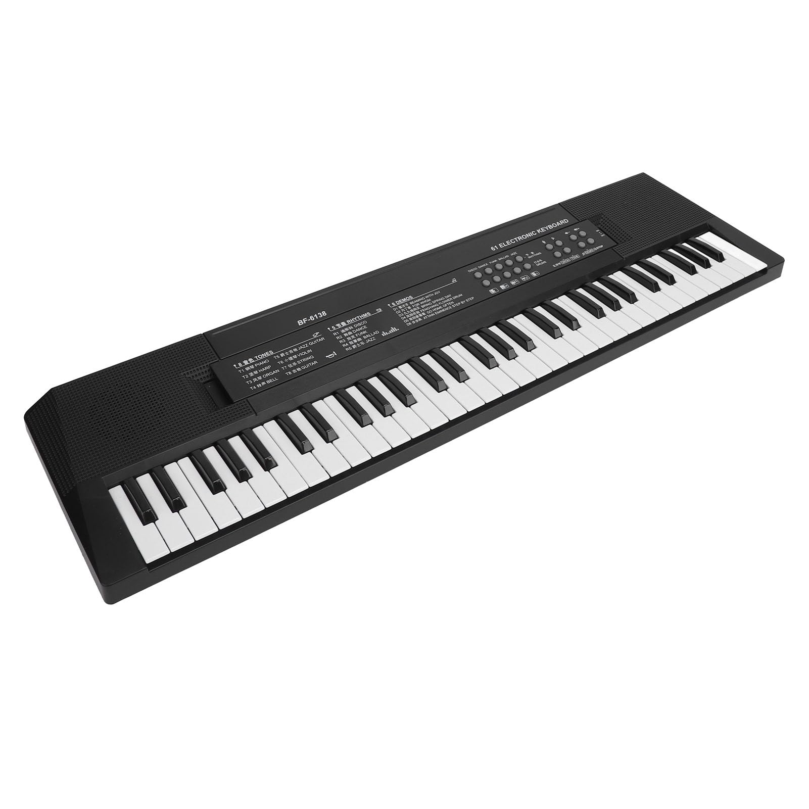 Mini Klawiatura Fortepianowa 61 Klawiszy Przenośna Klawiatura Elektroniczna Fortepian Wczesna Nauka Instrument Muzyczny z Mikrofonem
