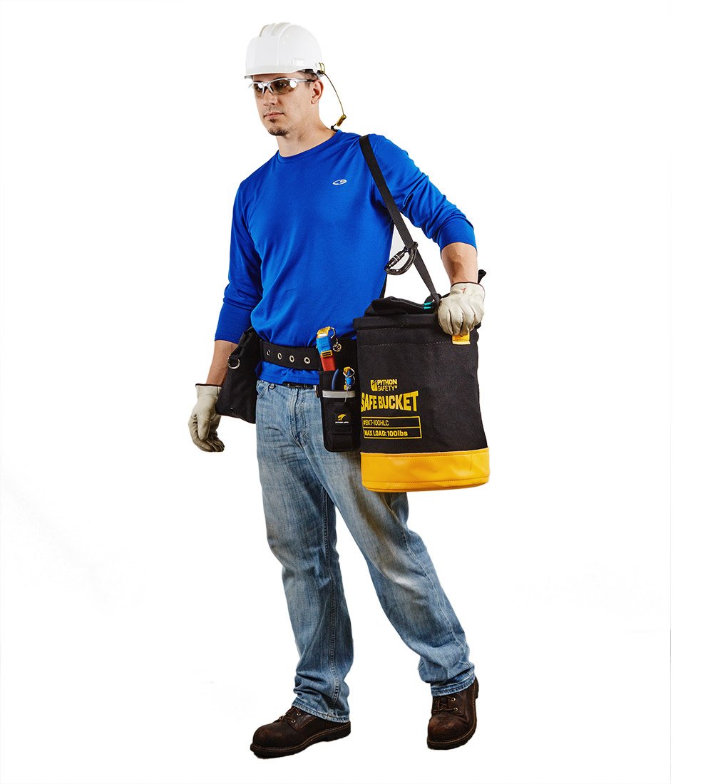 Tool Boxes Vinyl Spill Control Safe Bucket w/6 D-Ring Connection Points ...