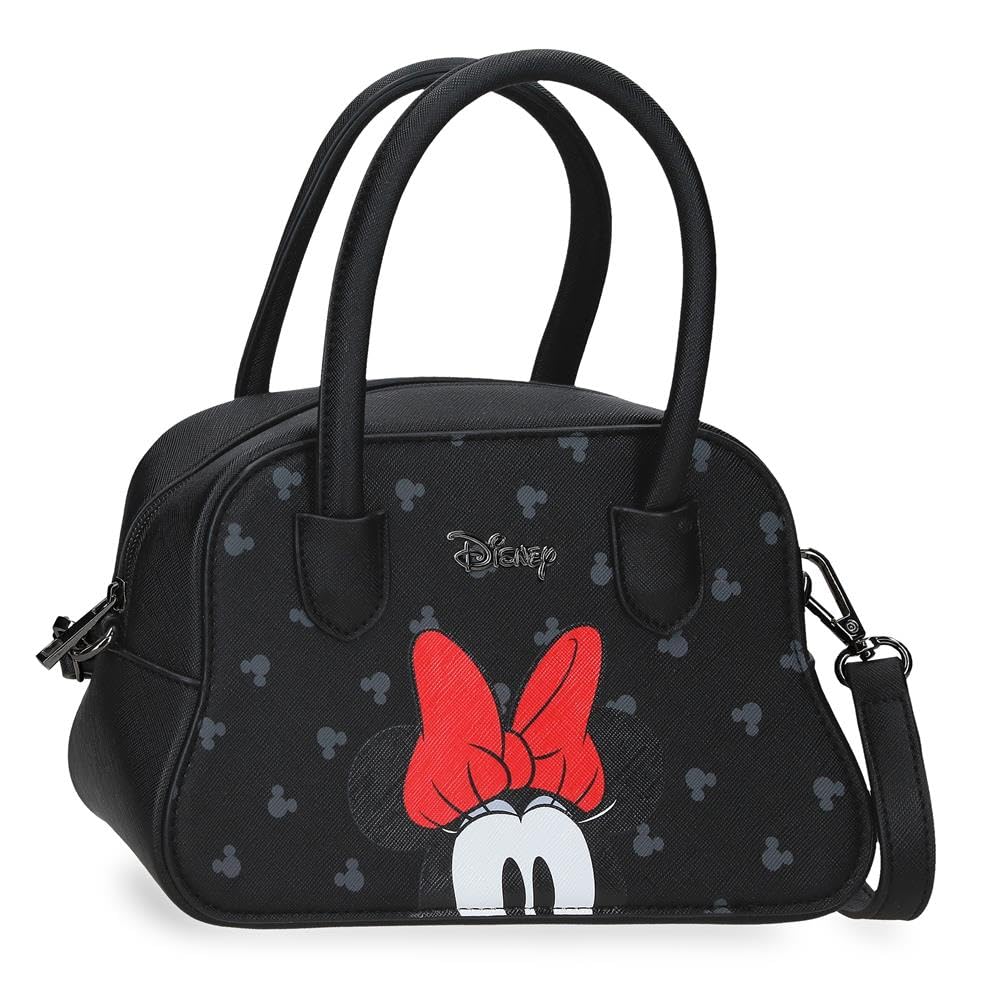 Joumma Disney Bowlogue Minnie Bolso Black 22,5x14,5x9,8 cm PU y Polyester