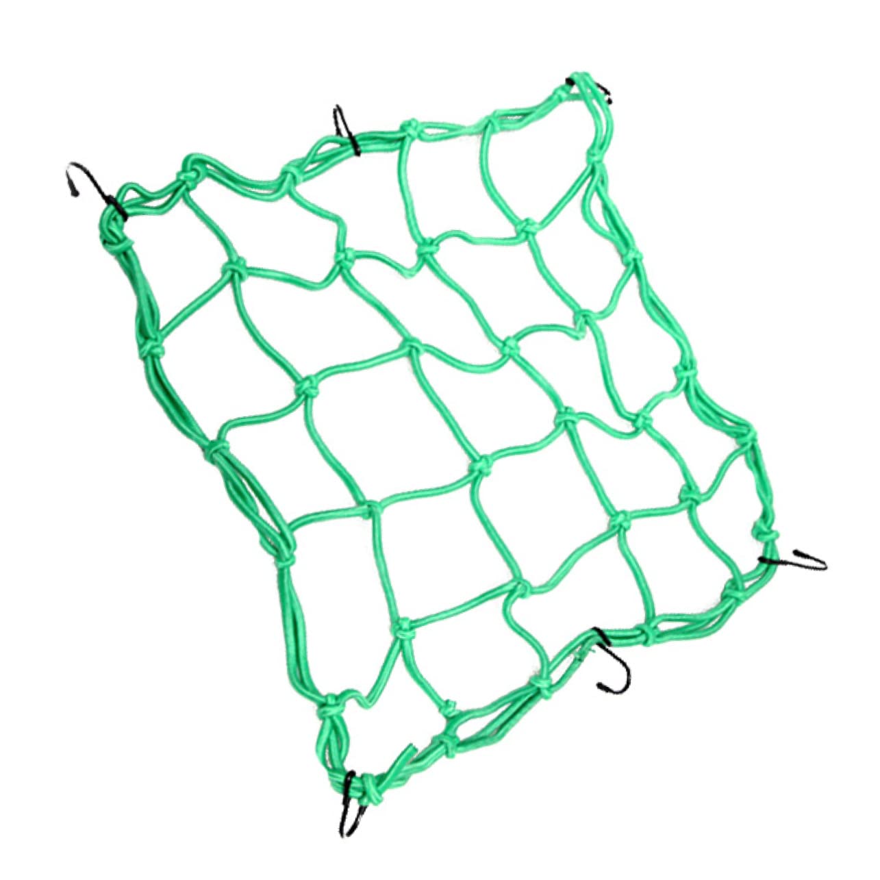 STOBAZA Bungee Mesh Carrier Bag with Hooks Durable Net for Motorcycles Bikes and Outdoor Activities Versatile Storage for Helmets and Equipment