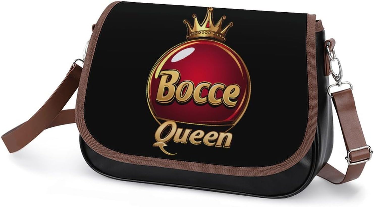 Bocce Queen - Bocci Ball Shoulder Bags for Women Tote Handbag Clutch Purse Messenger Bag