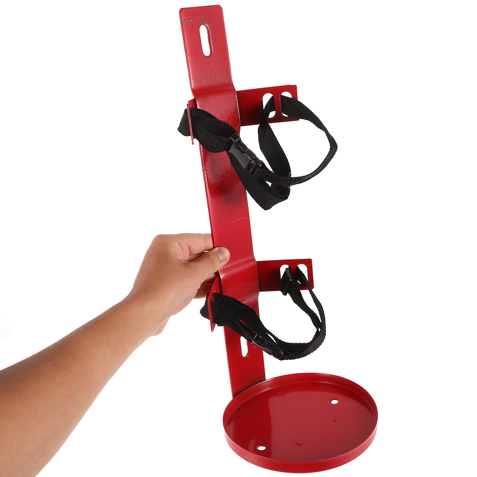 Soporte Extintor para Vehículos Correas Resistentes y Diseño Compacto de Hierro para Montaje Seguro y Ahorro de Espacio en Transporte de Pasajeros