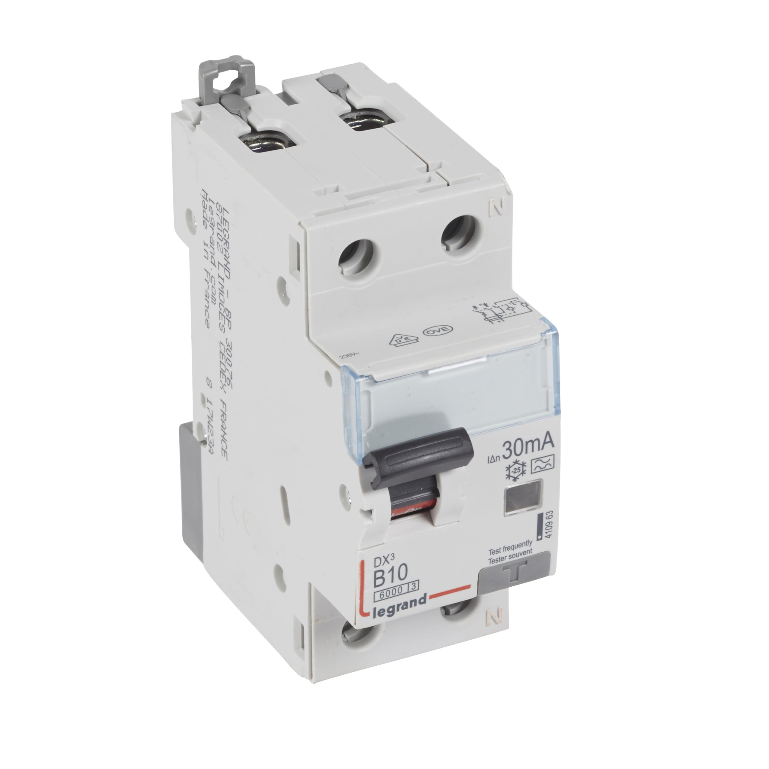 Legrand 410963 DX3 Fils B10 A 1P + N 6KA 30 mA A