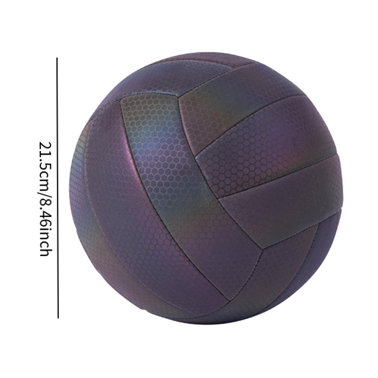Voleibol Reflectante Oficial Pelota de Vóley PU para Adultos Niños Balón Elastico Y Resistente para Deportes de Equipo en Juegos Playa Práctica