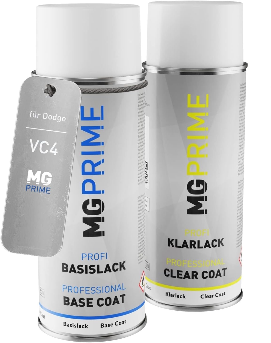 MG PRIME Car paint Spray can set for Dodge VC4 Glacier Blue Metallic Base coat clear coat spray can 400ml