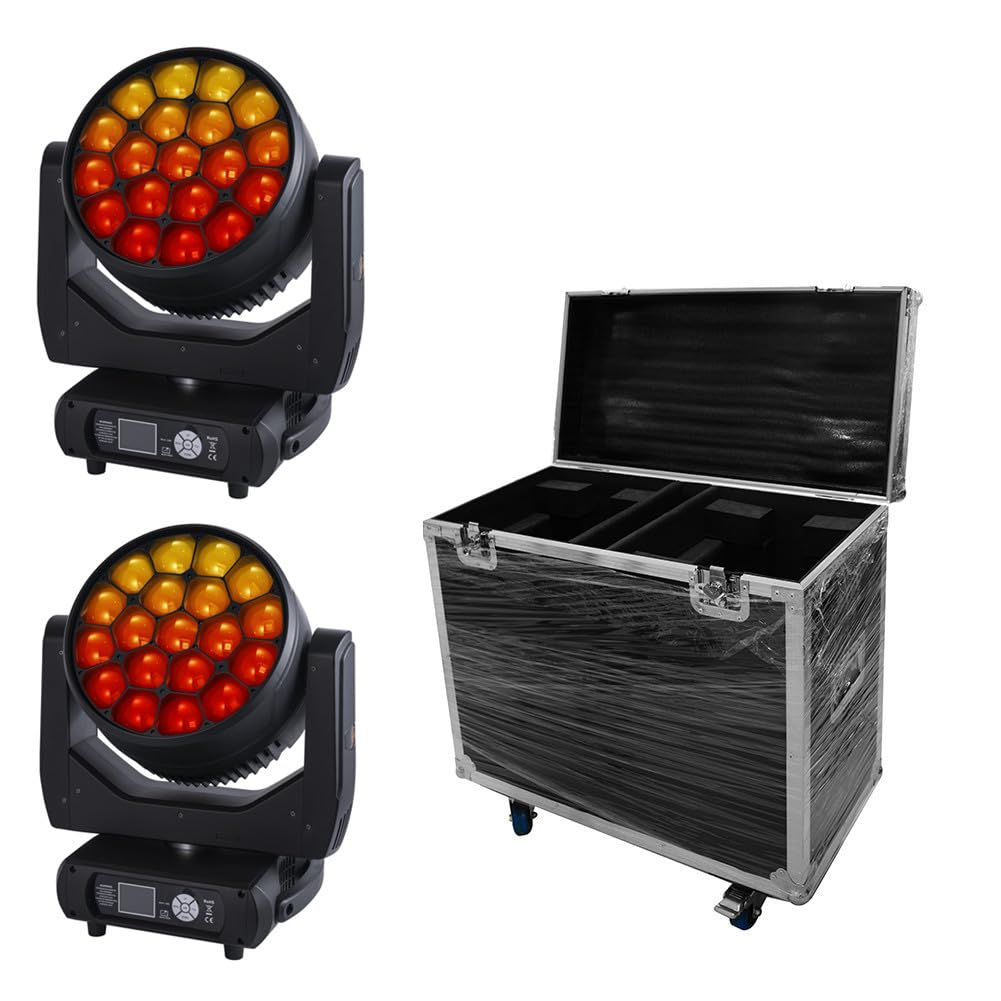 ムービングライトzoom19x15Wdmx512rgbw(フライケース付き) Amazon.co.jp: IMRELAX 2個 19x40W RGBW LED ステージライト ハード