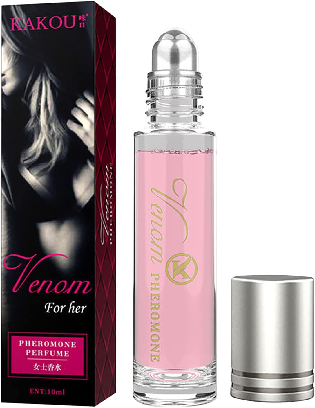 JOKBEN Pheromone perfume, venom pheromone perfume, pheromone perfume women, pheromone perfume for women to attract men (Pink) 1.0 count