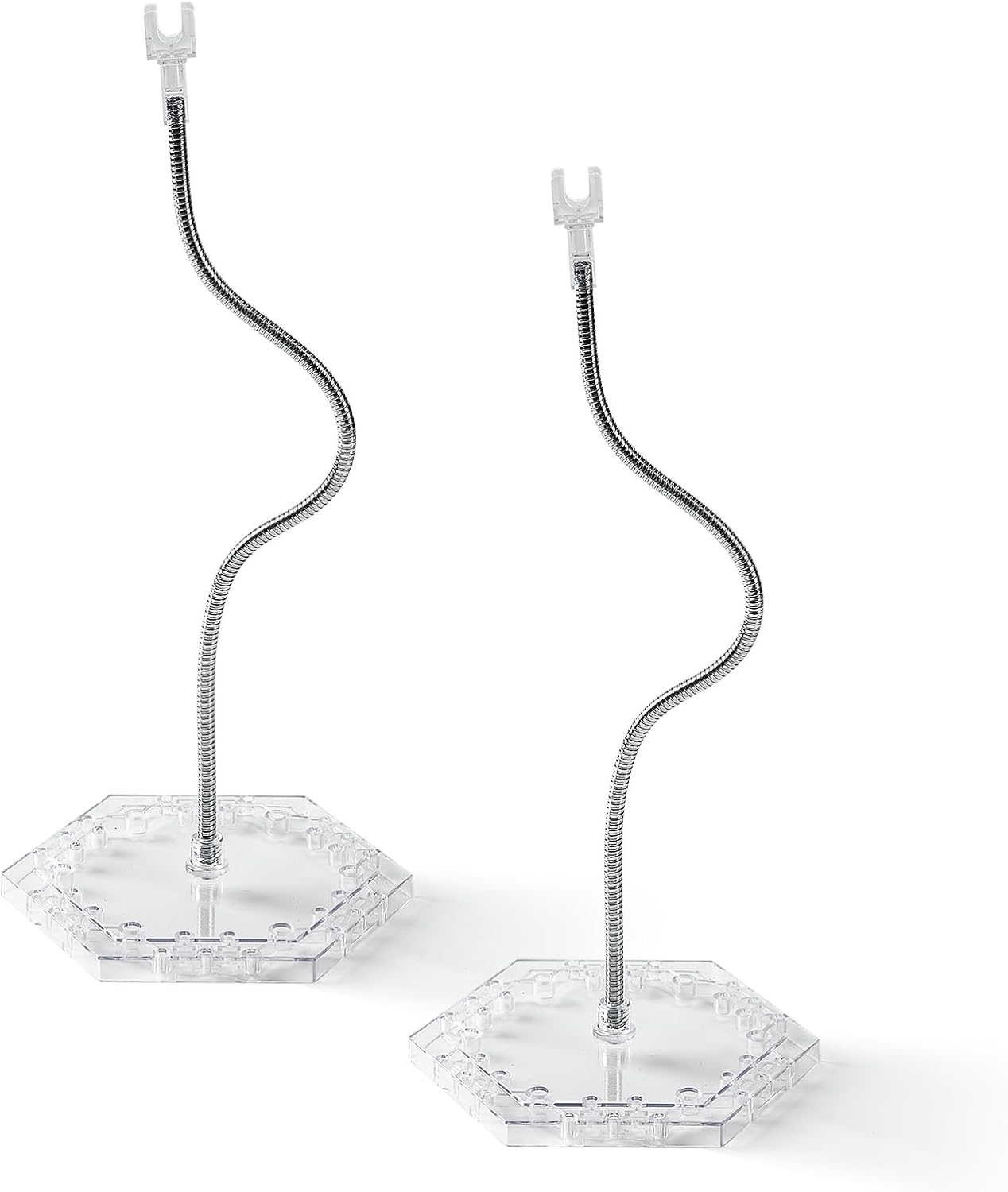 eZAKKA Action Figure Stand, Figure Display Stand Figure Holder Compatible with Gundam HG RG 1/144 Scale Figure Model, 2 Pack