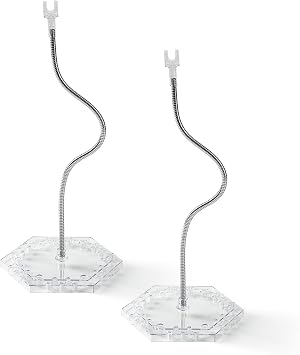 eZAKKA Action Figure Stand, Figure Display Stand Figure Holder Compatible with Gundam HG RG 1/144 Scale Figure Model, 2 Pack