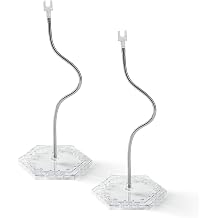 eZAKKA Action Figure Stand, Figure Display Stand Figure Holder Compatible with Gundam HG RG 1/144 Scale Figure Model, 2 Pack