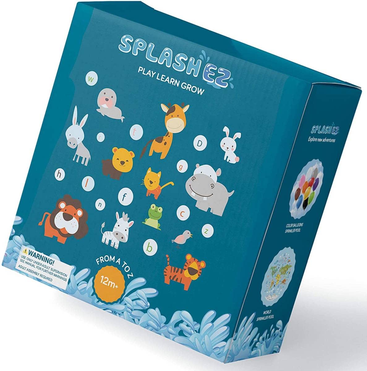 Amazon | AからZ 遊びながら学ぶ 知育プール 学習用マットを備えている