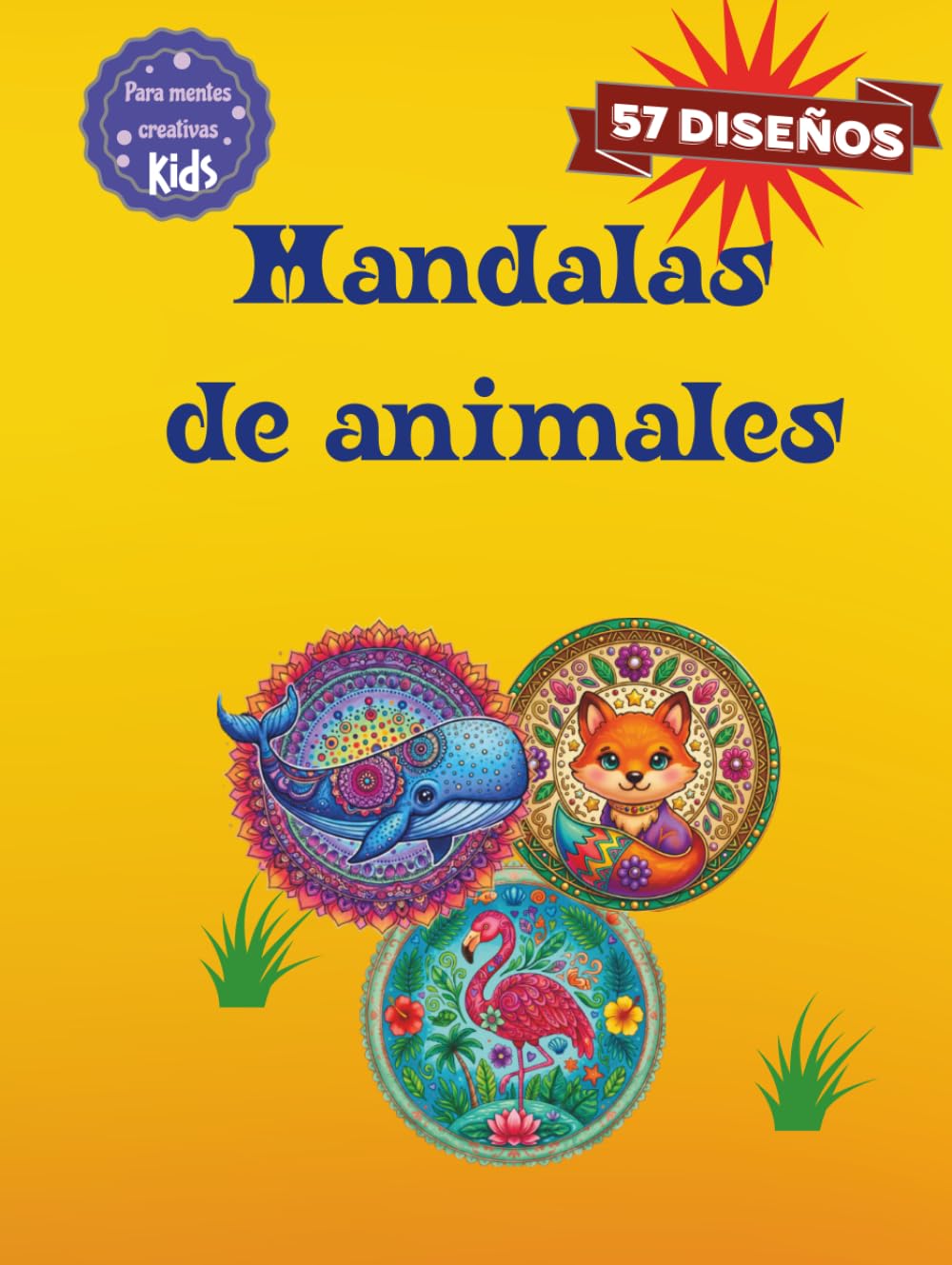 Mandalas de animales para colorear: ¡Pinta y aprende! Ejercicios de motricidad, datos asombrosos y atención plena.
