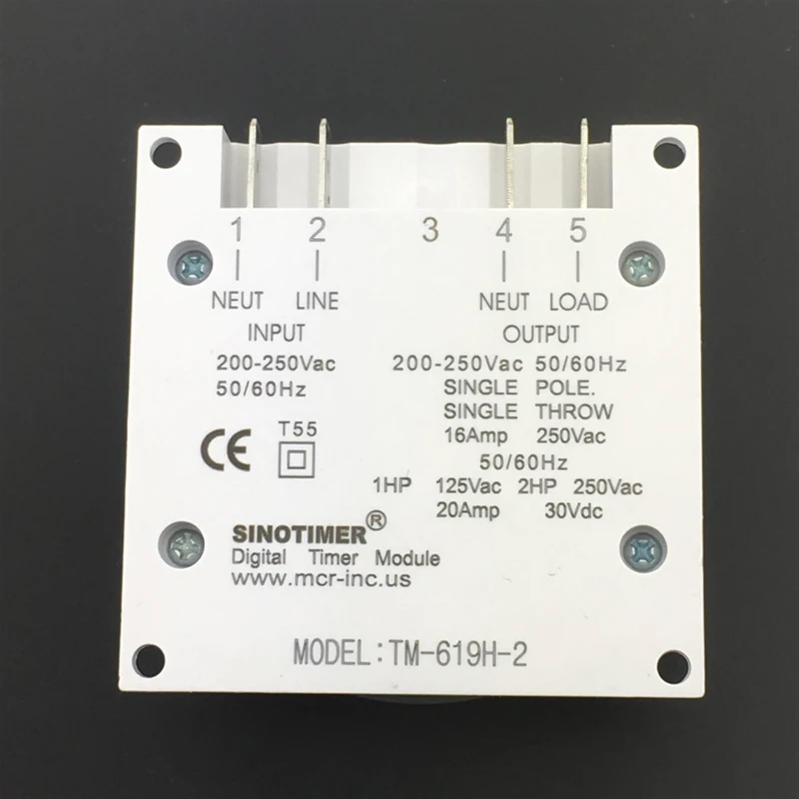 Temporizzatore digitale multiuso TM619 220V con copertura impermeabile Uscita 220V, cablaggio semplice, interruttore orario programmabile 7 giorni