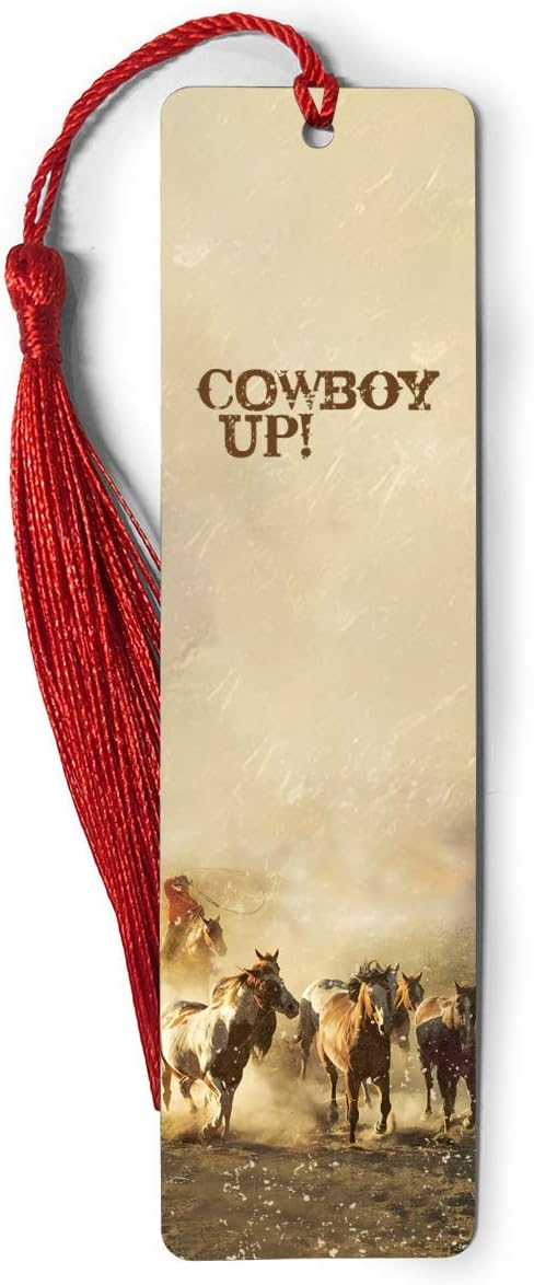 Bookmarks Metal Ruler Cowboy Bookography Up Measure Tassels Bookworm for Book Markers Lovers Reading Notebook Bookmark Bibliophile Gift