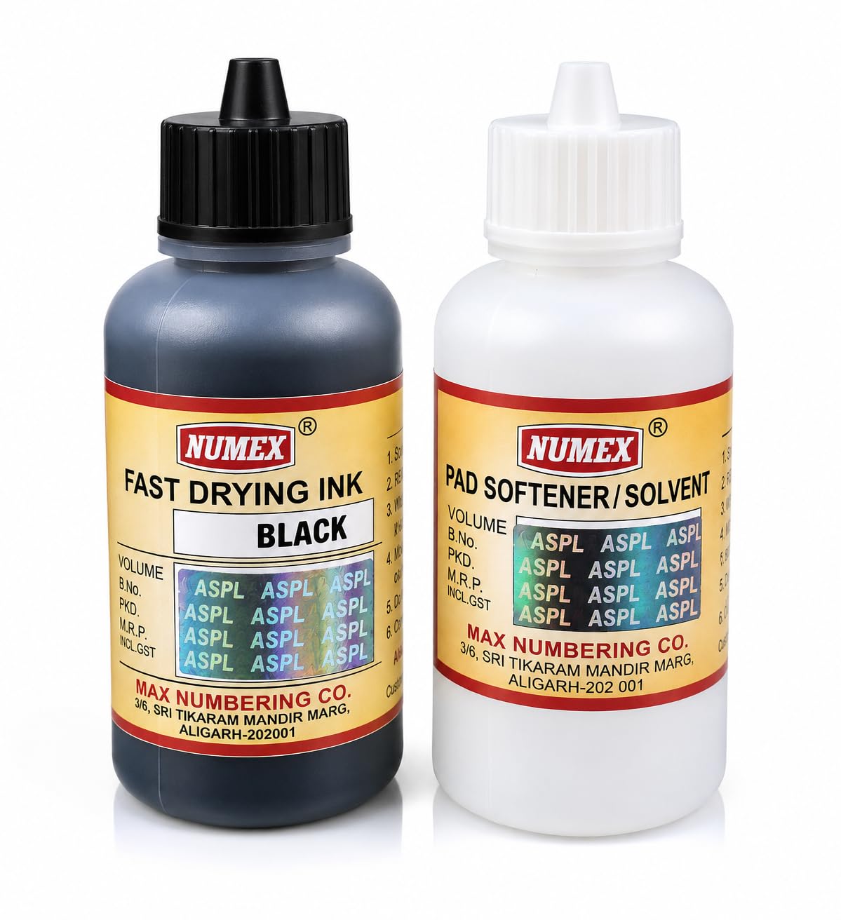 Extra Dark Fast Drying Black Ink & Printing Softener Combo – 100ml + 100ml | for Batch Printing Machines | Clear & Sharp Marking | Industrial Coding Use | Since 1976-image-30