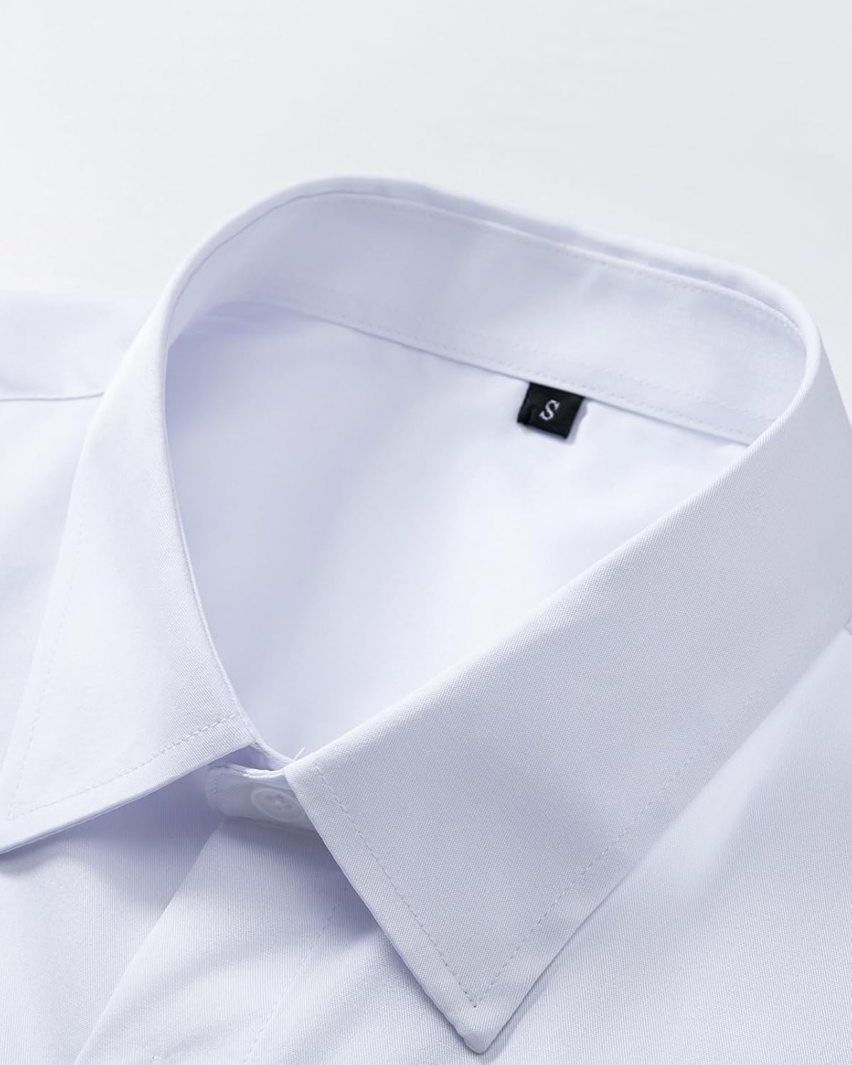 Mens Slim Fit Dress Shirts Wrinkle Free Formal Wedding Long Sleeve Button Down Shirts - Image 3