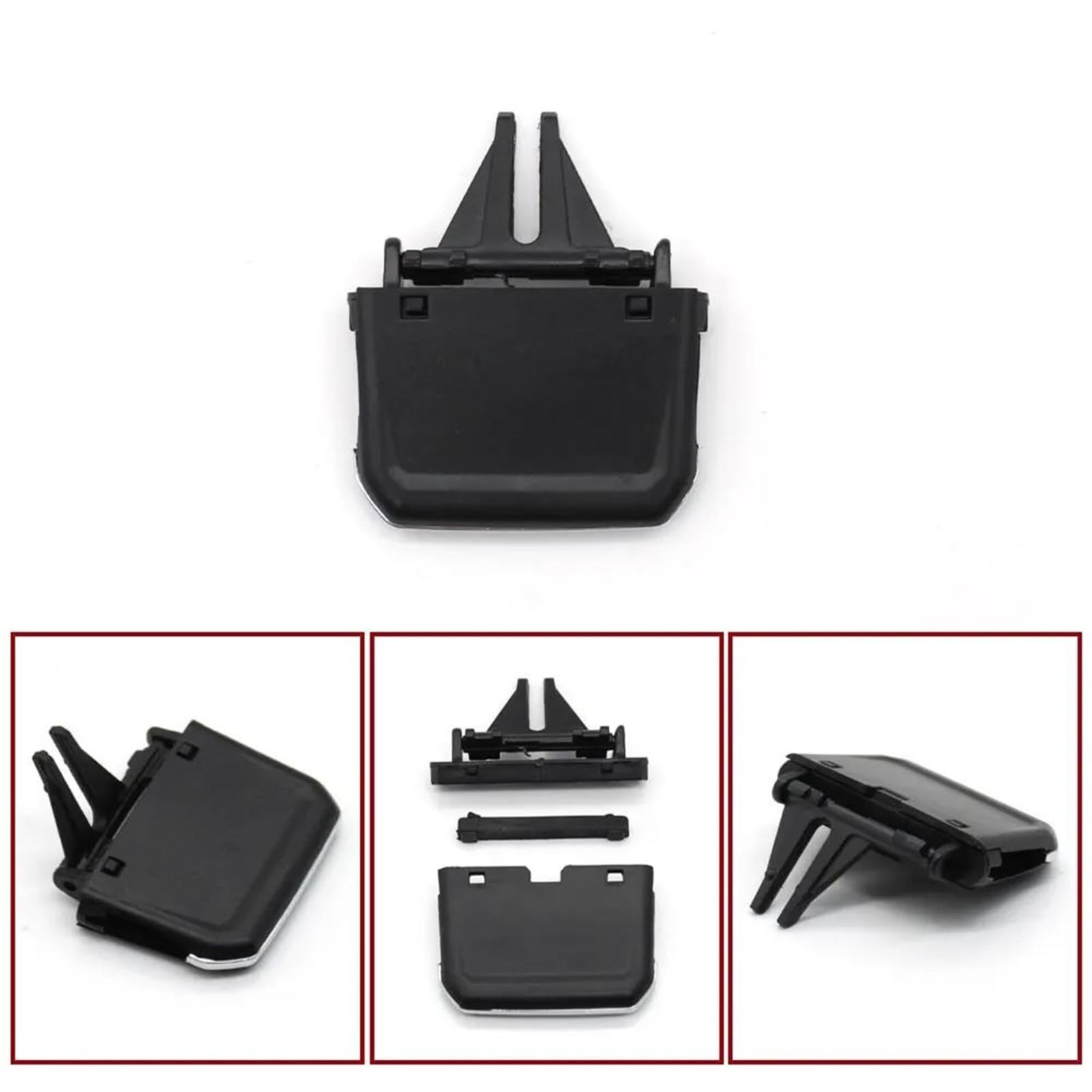 Bocchette dell'Aria per VW per Tiguan 2017-2022 Linguetta Presa d'Aria Climatizzatore Cruscotto Anteriore Dell'auto Clip Scorrevole Griglia Dell'ugello(LHD Right 1PC)