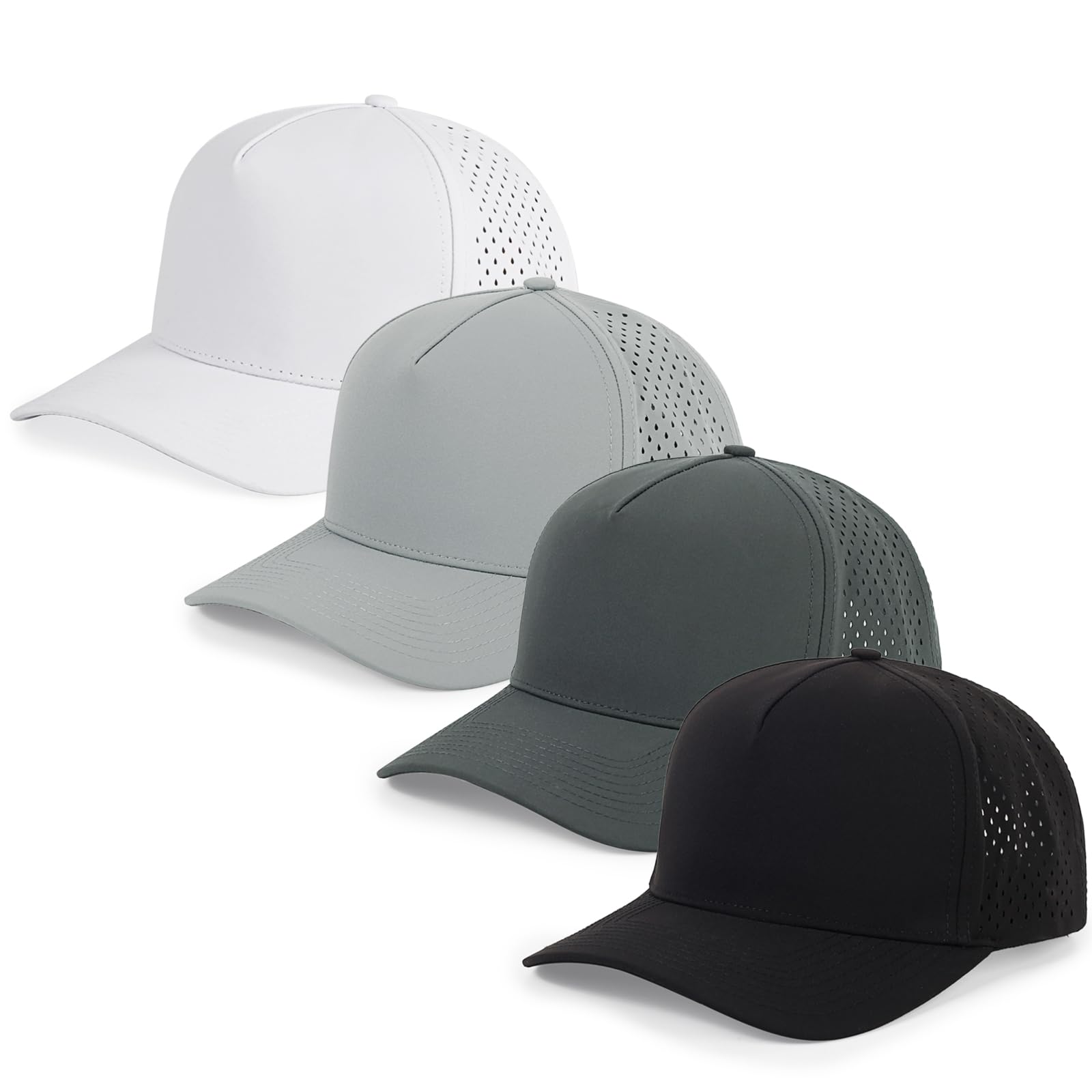 Photo 1 of HH HOFNEN Quick Dry Baseball Cap Mesh Snapback Hat Sun and Rain Protection Golf Ball Cap for Men Women