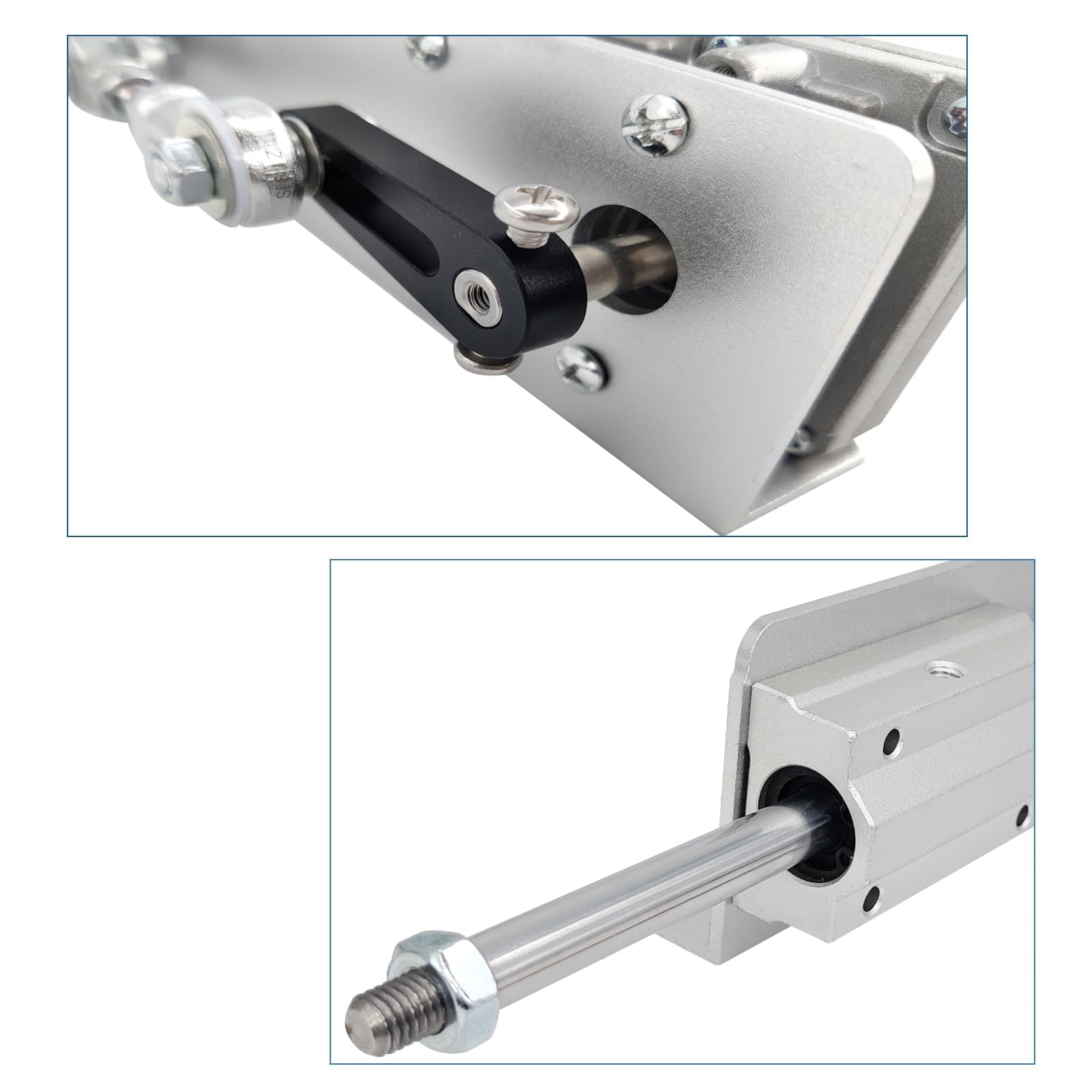 Motor de pistón alternativo CC 24 V, máximo empuje 18 kg, carrera ajustable de 3 cm a 15 cm, 120 rpm, con regulador de velocidad (24 V, 150 mm120 rpm)