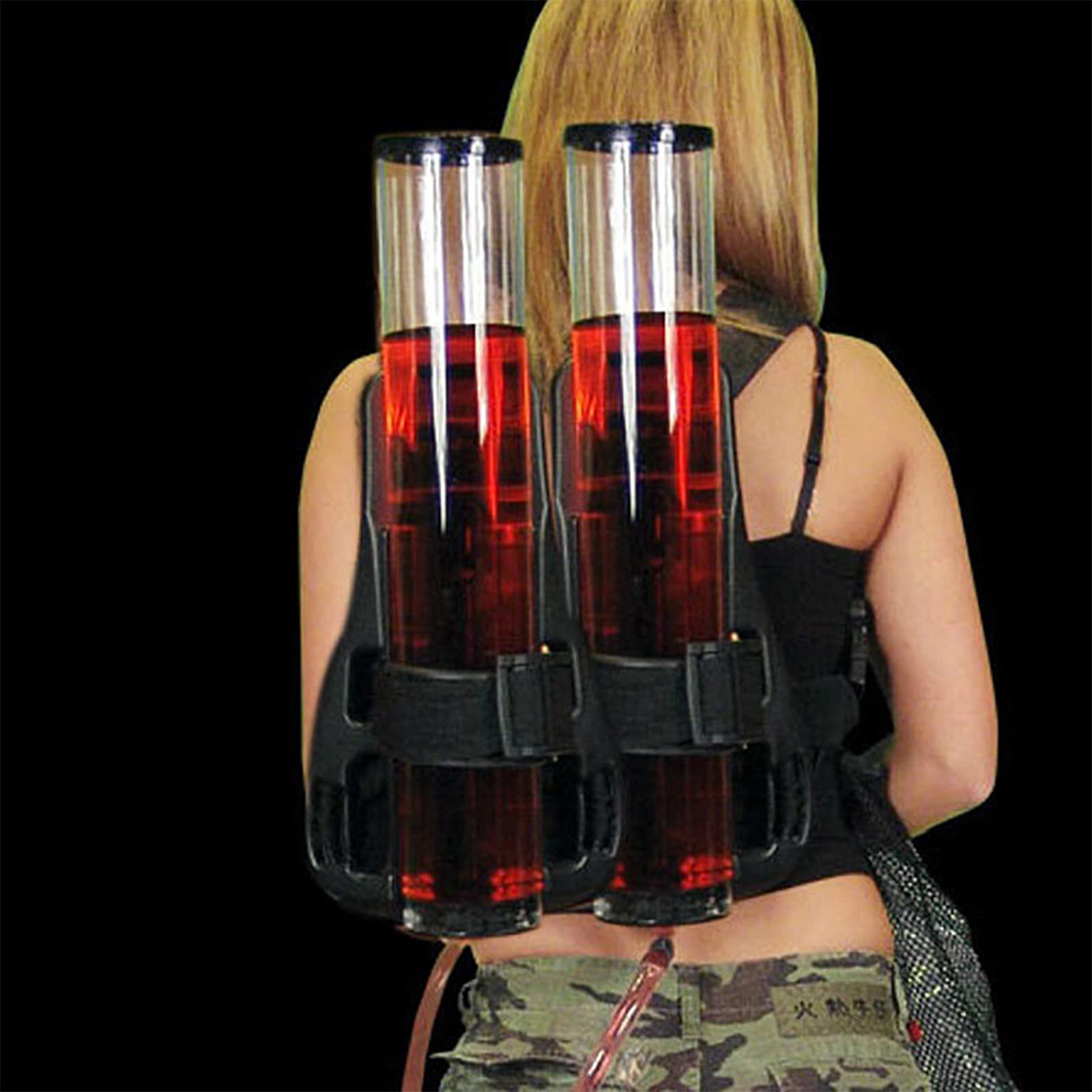 Dispenser di Bevande per Zaino a Doppio Serbatoio, distributore di Birra da 6 Litri, distributore Alcol Liquido con ugello Lungo,per Bar,Discoteche,Feste,Club,intrattenimento all'aperto
