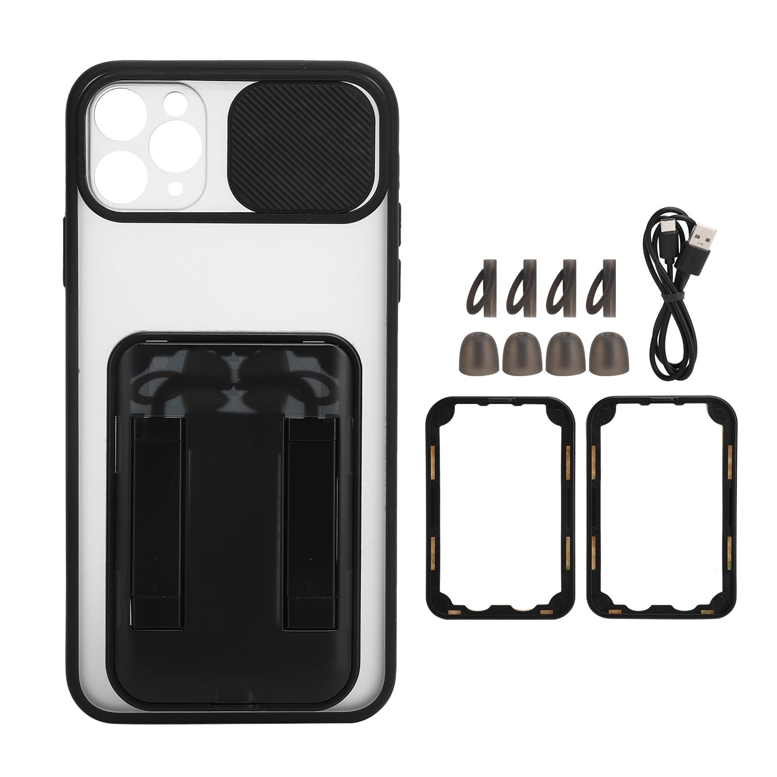 Auricolare Bluetooth Custodia per Telefono Integrata Ultrasottile per 12Pro Max Auricolari Comodi 4 Ore di Lavoro per Viaggiatori D'affari Materiale ABS