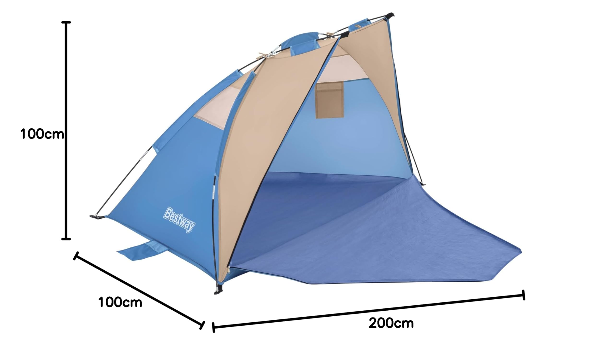 Bestway 68001-6 Tenda da spiaggia Ramble X2 per 2 persone