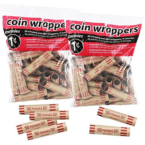 Coin-Tainer Penny Coin Wrappers, Pack of 72 (72 Count) Cover