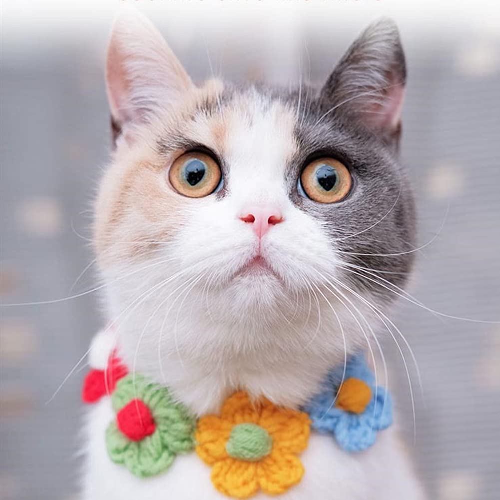 Amazon | 猫首輪 ペット首輪 犬首輪 きれいな花模様首環 犬や猫の花の