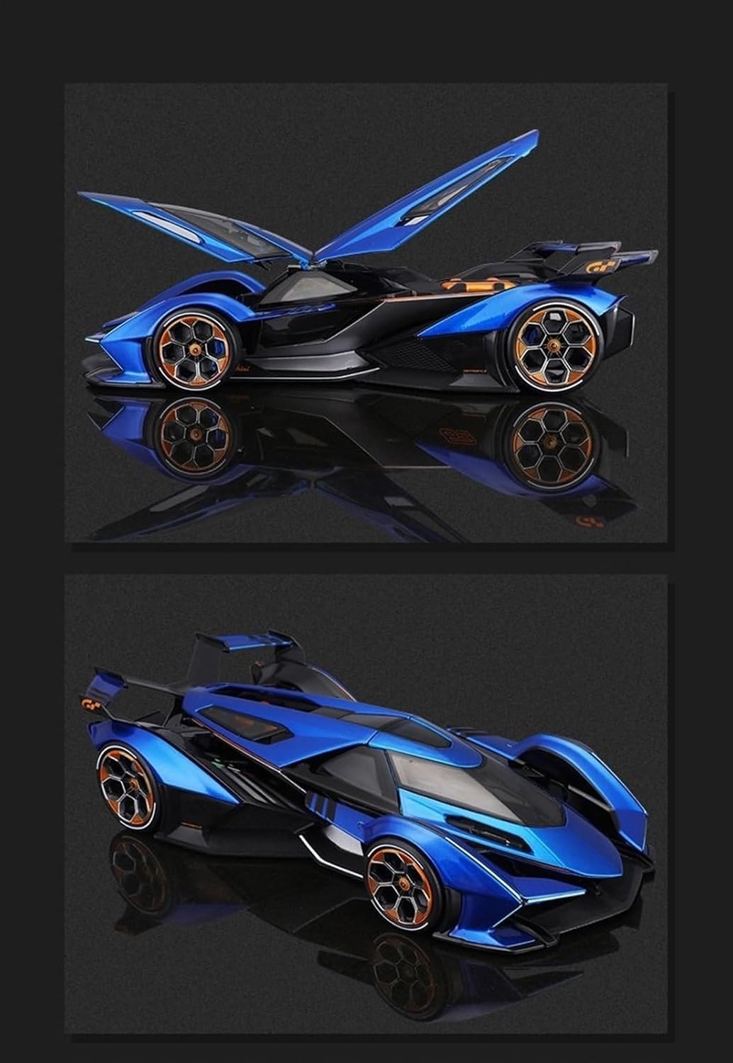 1:18 Motor Show Concept Car V12 Alloy Car Models Car Models(V12 Army Green)