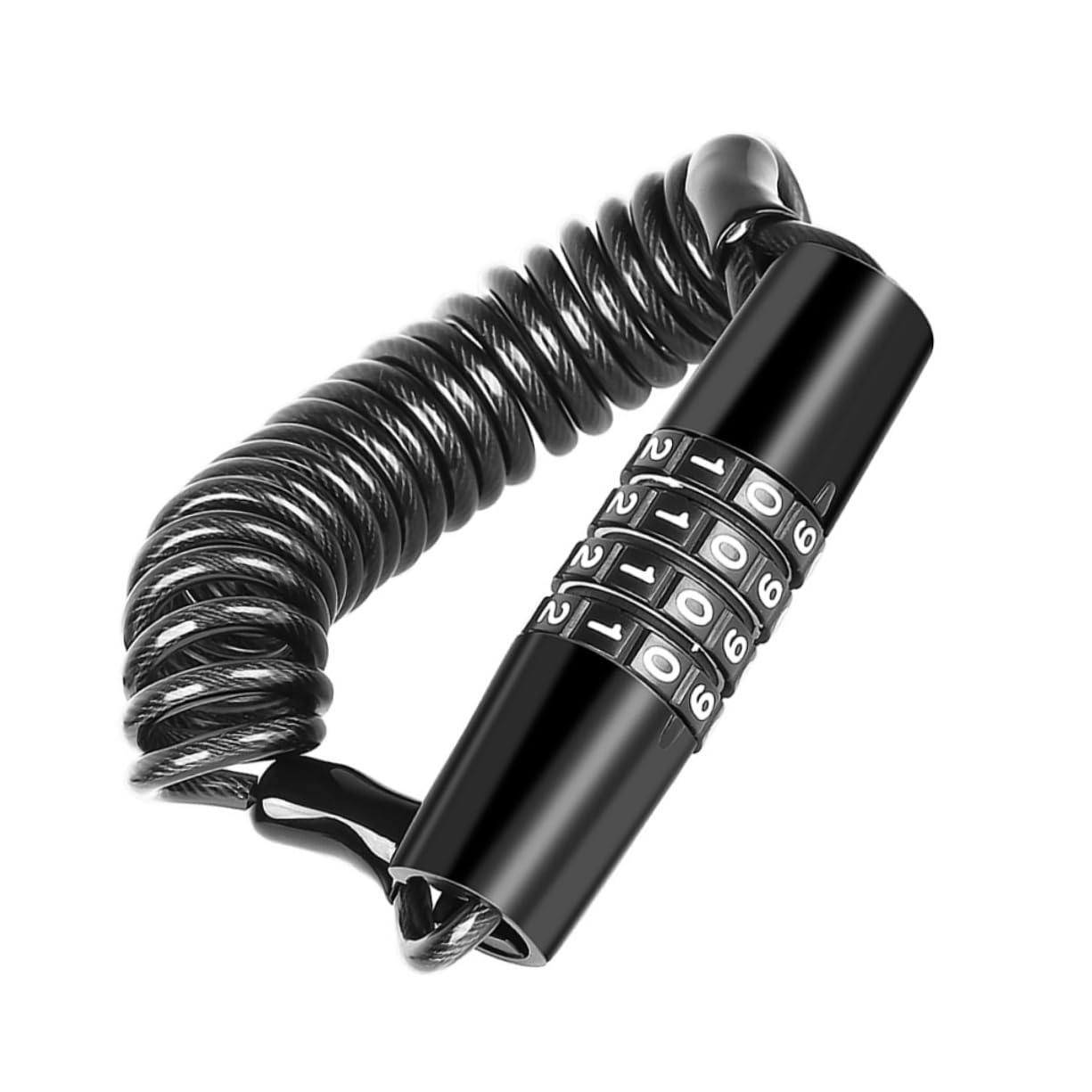 POPETPOP Cable Lock for Bike Helmet Password-Protected Compact Size 145cm Cable Length for Easy Locking Unlocking Theft-Proof Lock for Bike Enthusiast