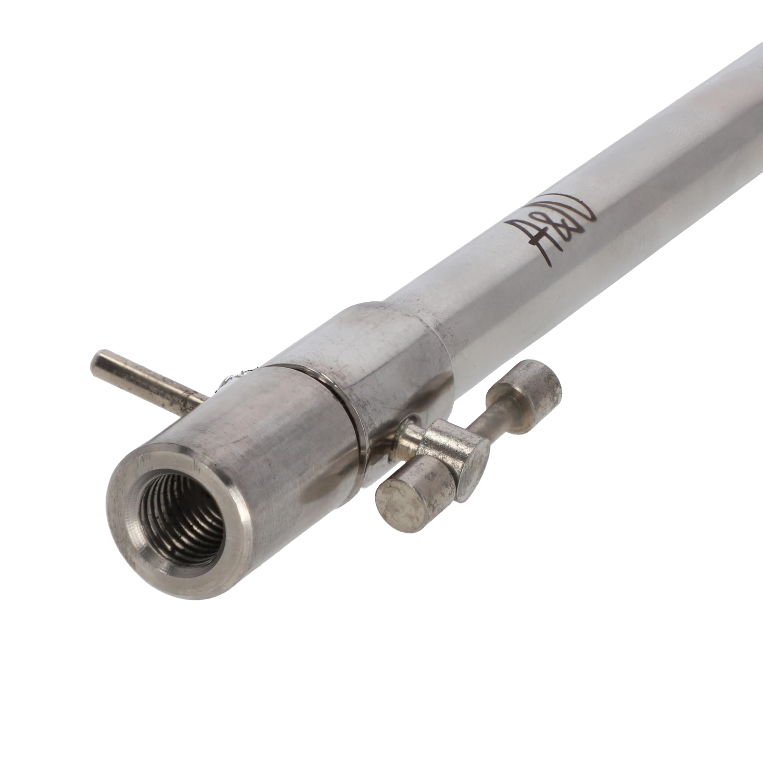A&N 4 Stück Rutenhalter Bankstick Edelstahl Storm Pole Drill T-Screw 30-120cm