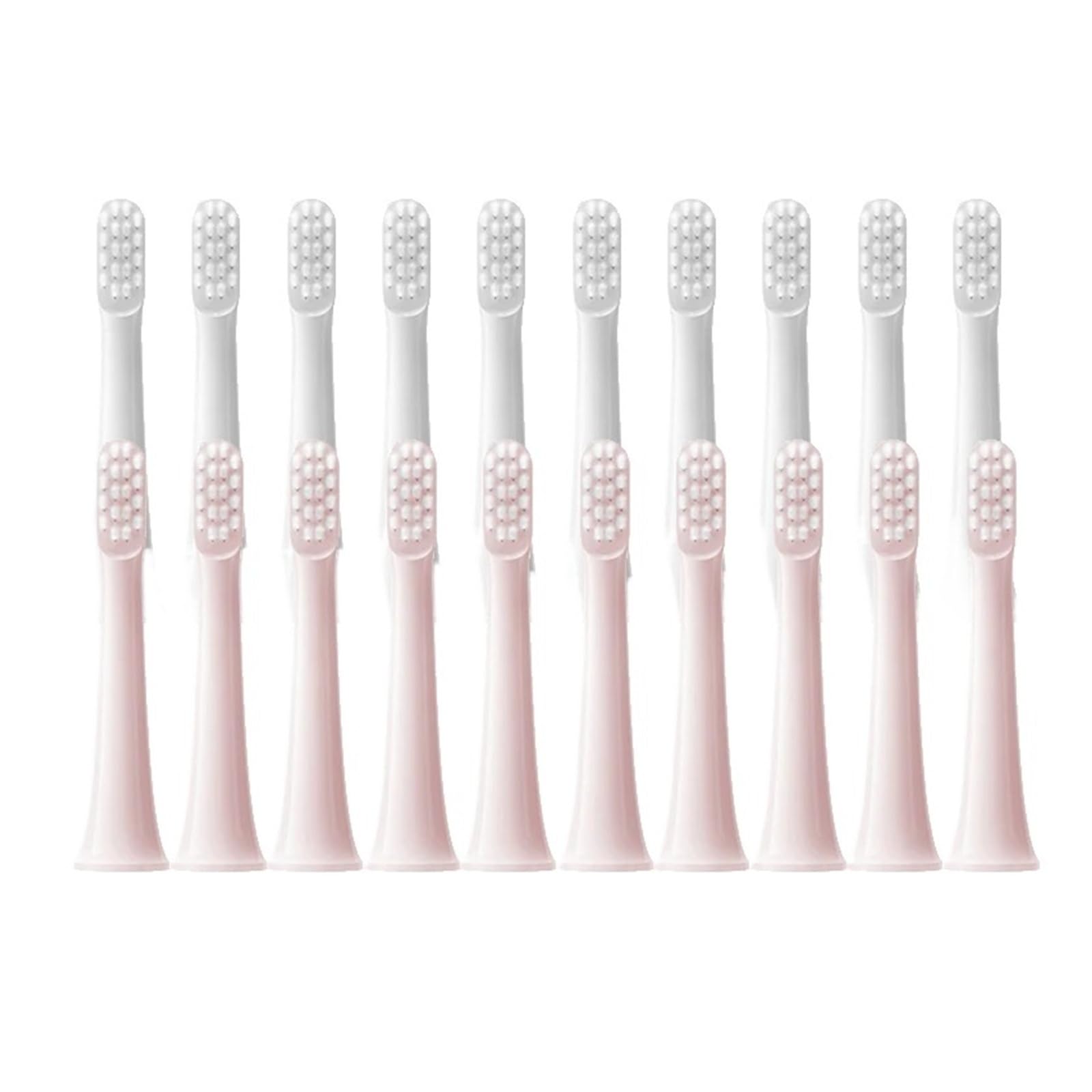 Cabezales de cepillo for XIAOMI T100 20/50/100 Uds., dientes eléctrico sónico, cerdas suaves DuPont, recambios boquillas vacío(50Pcs Pink)