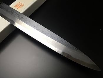 Amazon | 有次 包丁 ダマスカス 柳刃 層鍛渦入 240mm 日本製 青鋼2