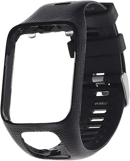 Pulseira de relógio de silicone para substituição da pulseira de relógio macia compatível com Tomtom Runner 2/3 Spark/Spark 3 Golfer 2