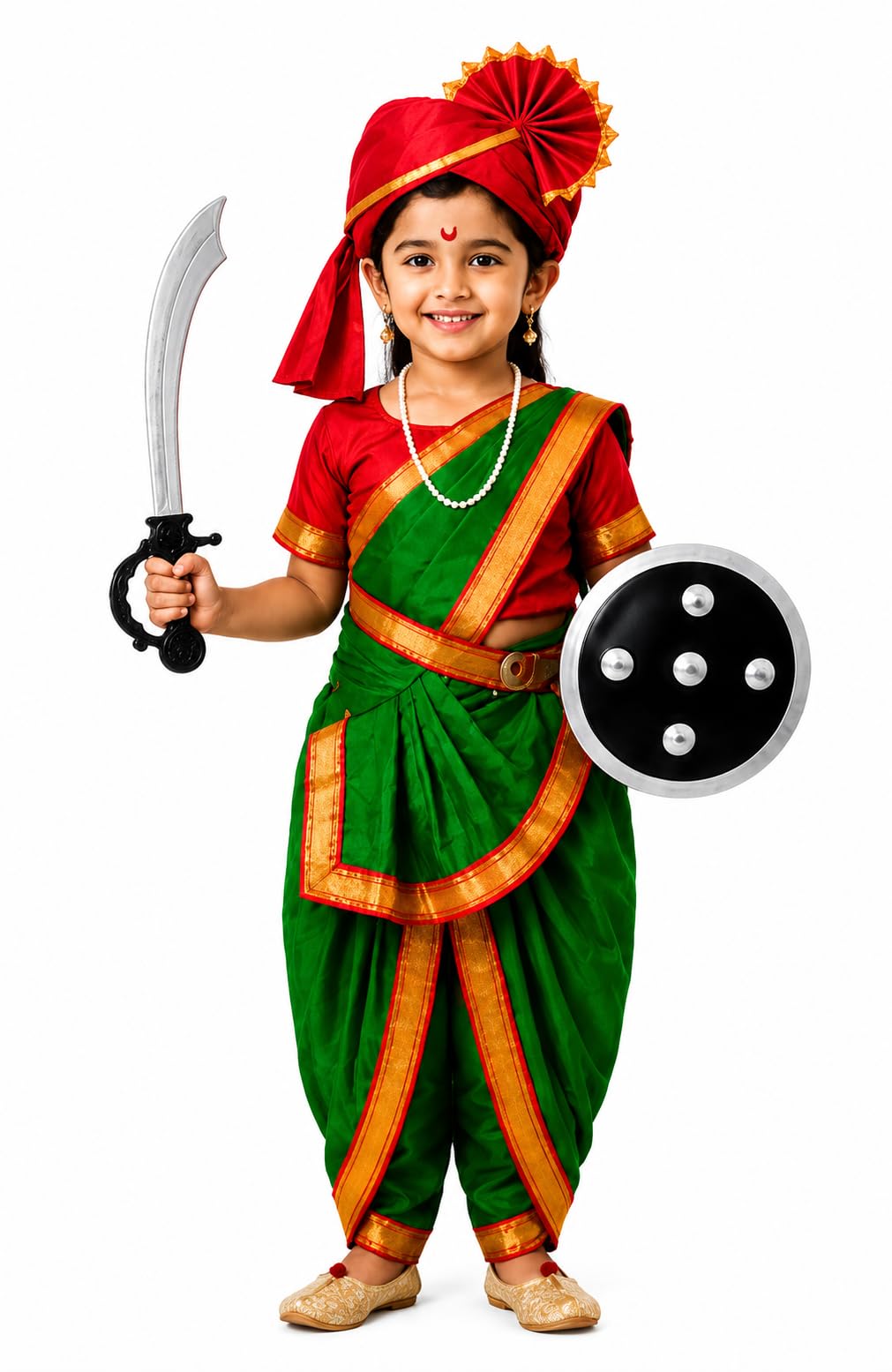 Raj Costume Air Hostess Fancy Dress Costume for Girls | Cabin Crew Airline Uniform Set with Full Sleeve Shirt, Skirt, Cap & Scarf-image-15