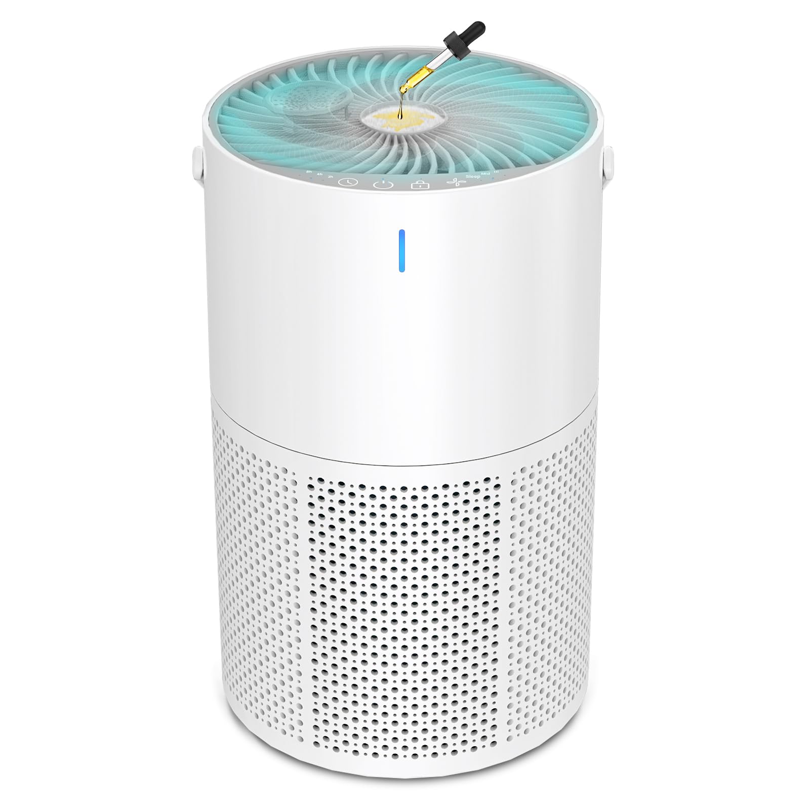 Purificador de Aire,Air purifier,Purificador de aire con filtro hepa,Purificador aire hepa,Sensor Inteligente,Air Purifier con Aromaterapia,Elimina Alergia Polen Olor y Caspa de Mascota