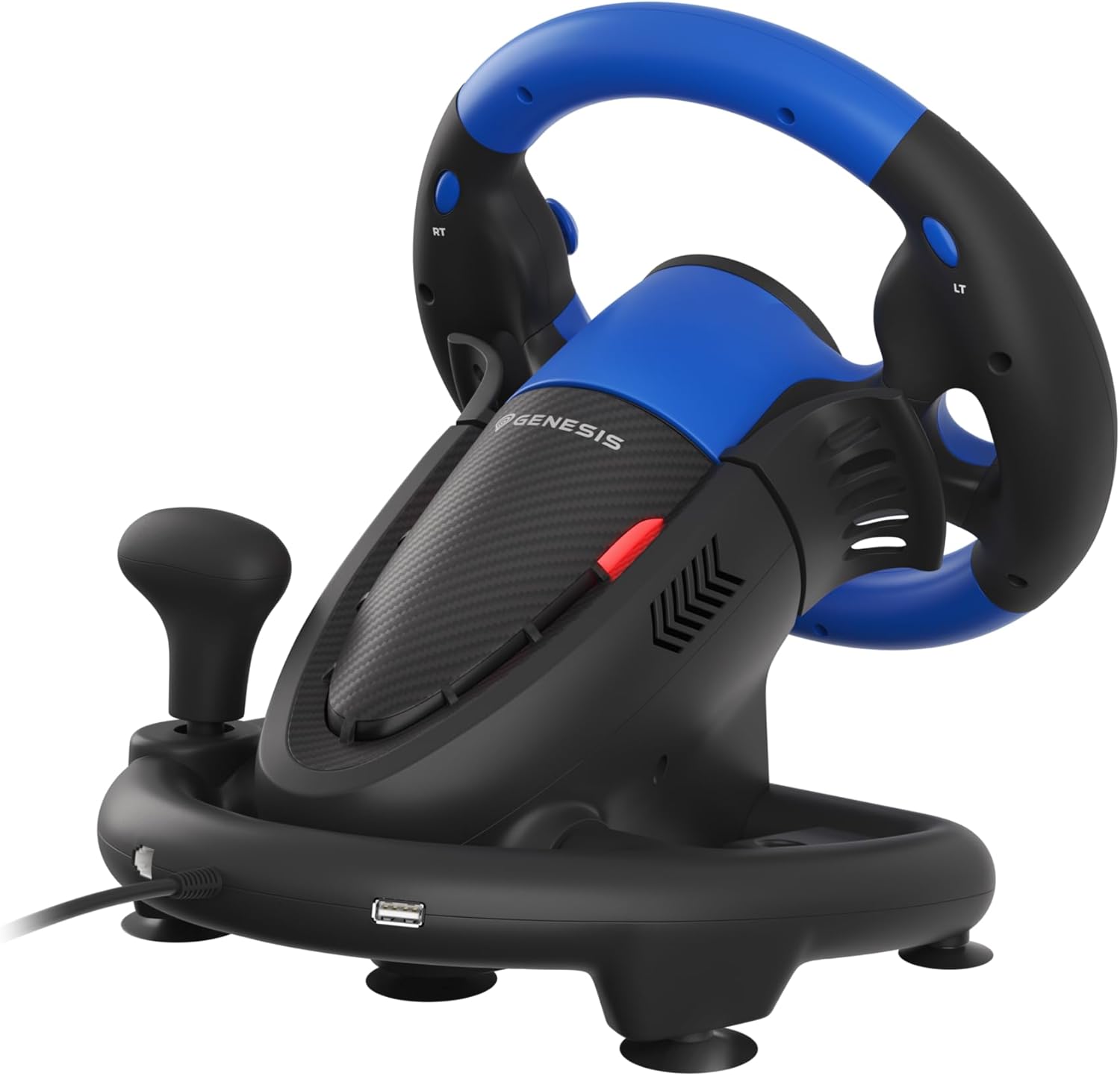 Арткы view of Genesis SEABORG 350 Racing Wheel showing USB port