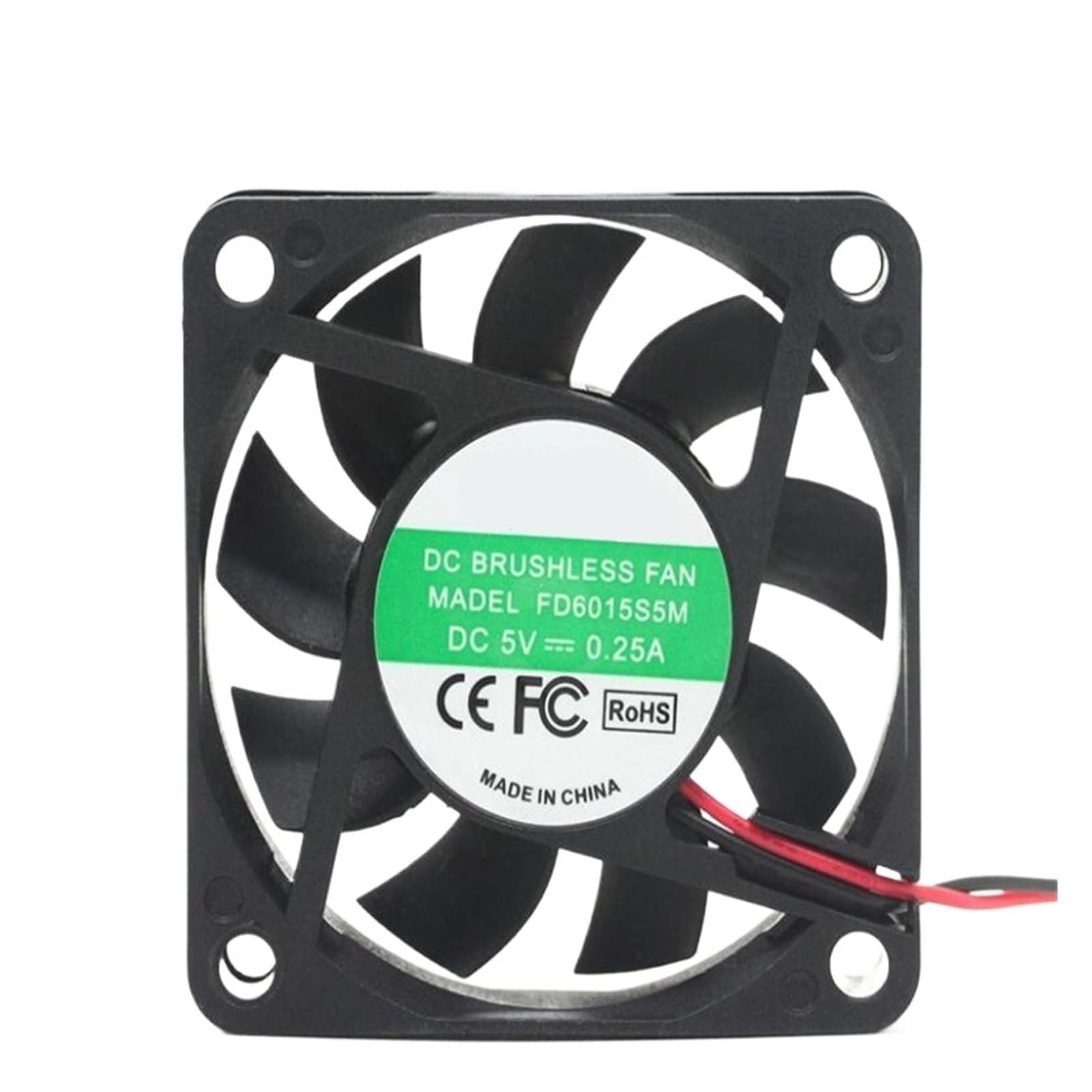 TYHUJKKL FD6015S5M 6015 6CM 5V 0.25a two-wire silent chassis heat dissipation fan