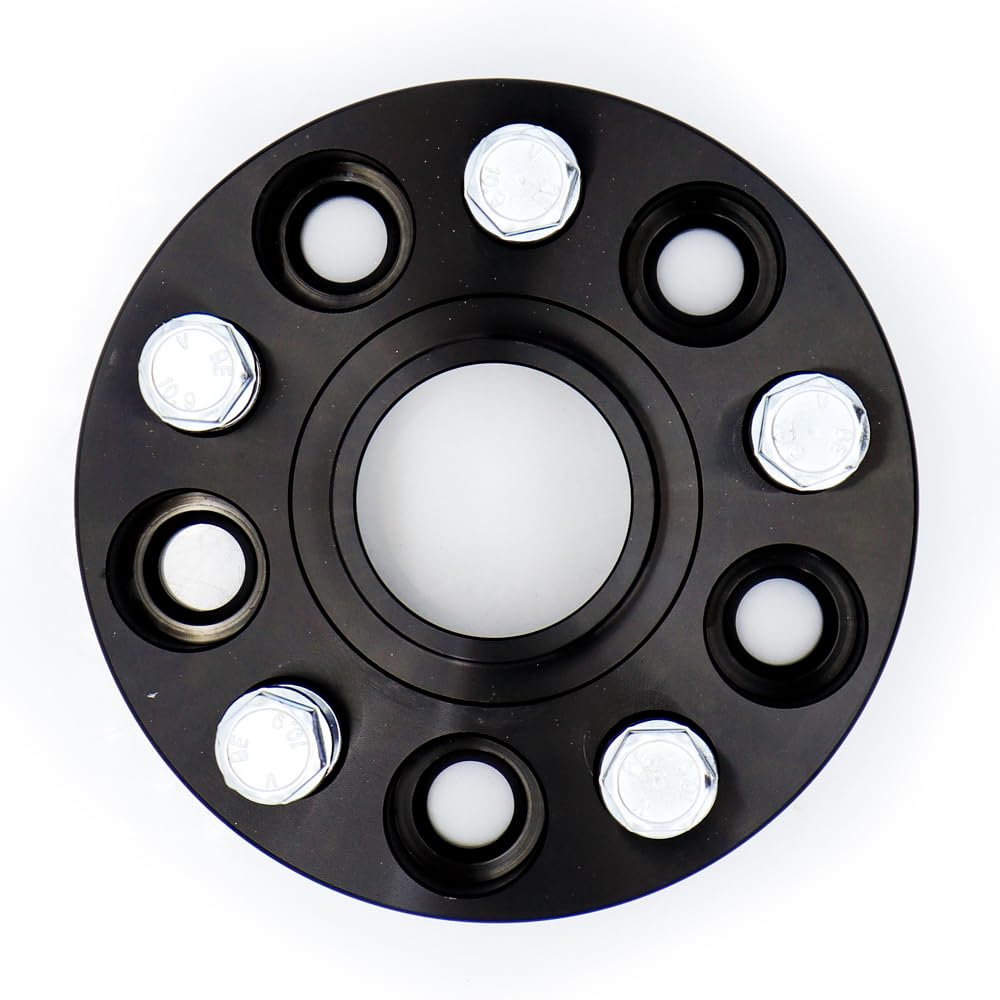 OMP Speed Jeu De 2 Élargisseurs De Voie 5mm - Entretoises Roue Aluminium Noir PCD 4x108 Pour Voiture
