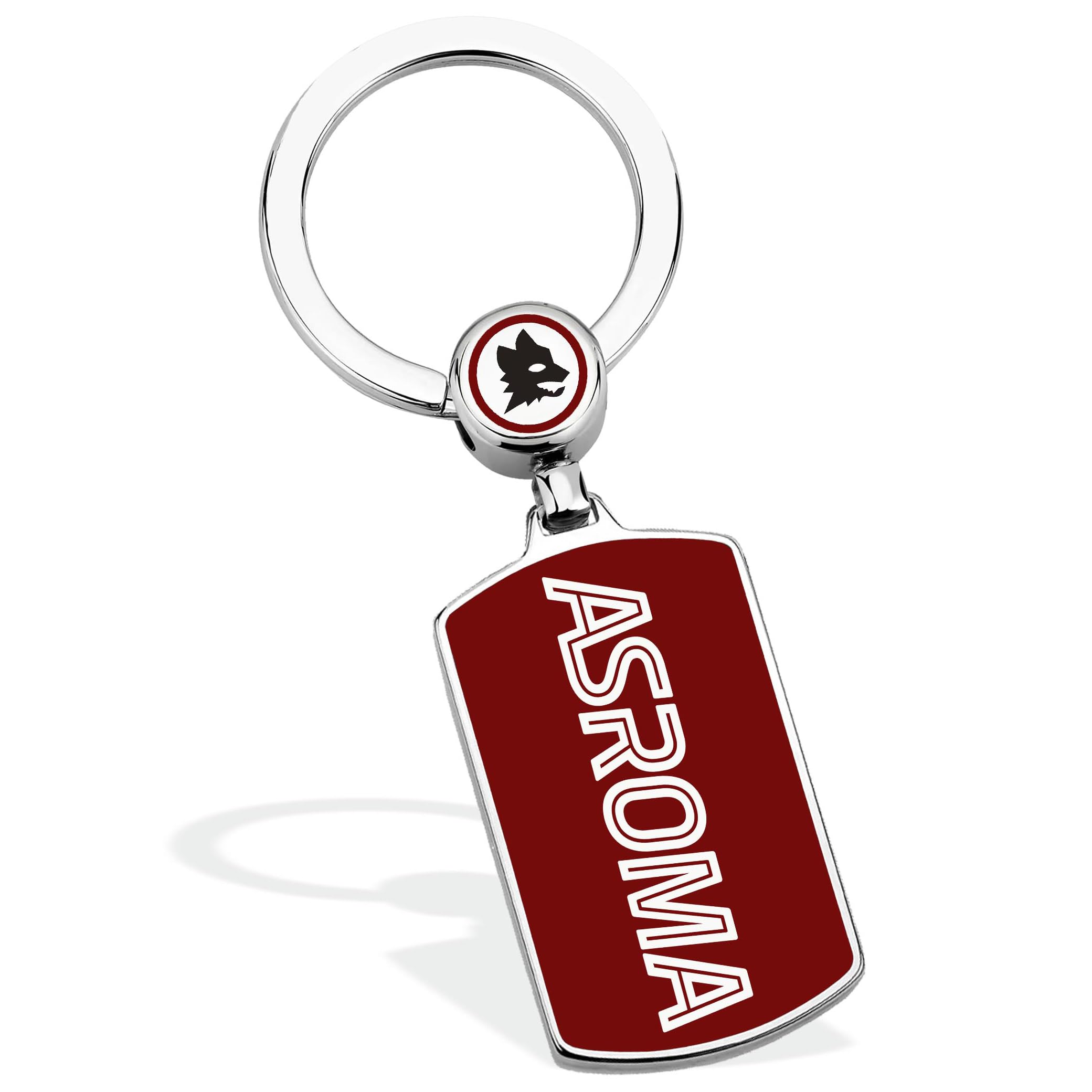 Clondo As Roma Stainless Steel Keyring - Official Football Product - Stylish and Durable Gadget with Logo - Giallorossi Fan Gift Idea - 5