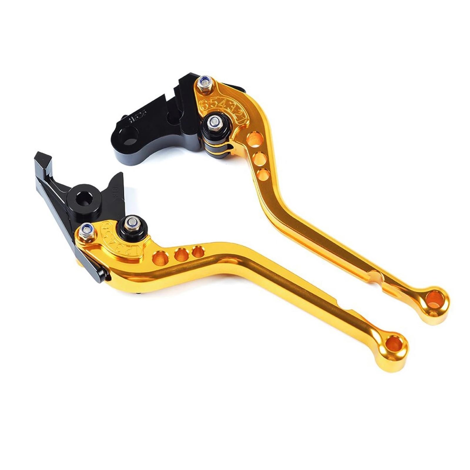 RVEVFBKBAL Adjustable Clutch Brake Levers for Hornet CB599 CB600 CB919 CBR 600 F2 F3 F4 F4i CBR900RR VTX1300 NC700 S/X(Long-Golden)