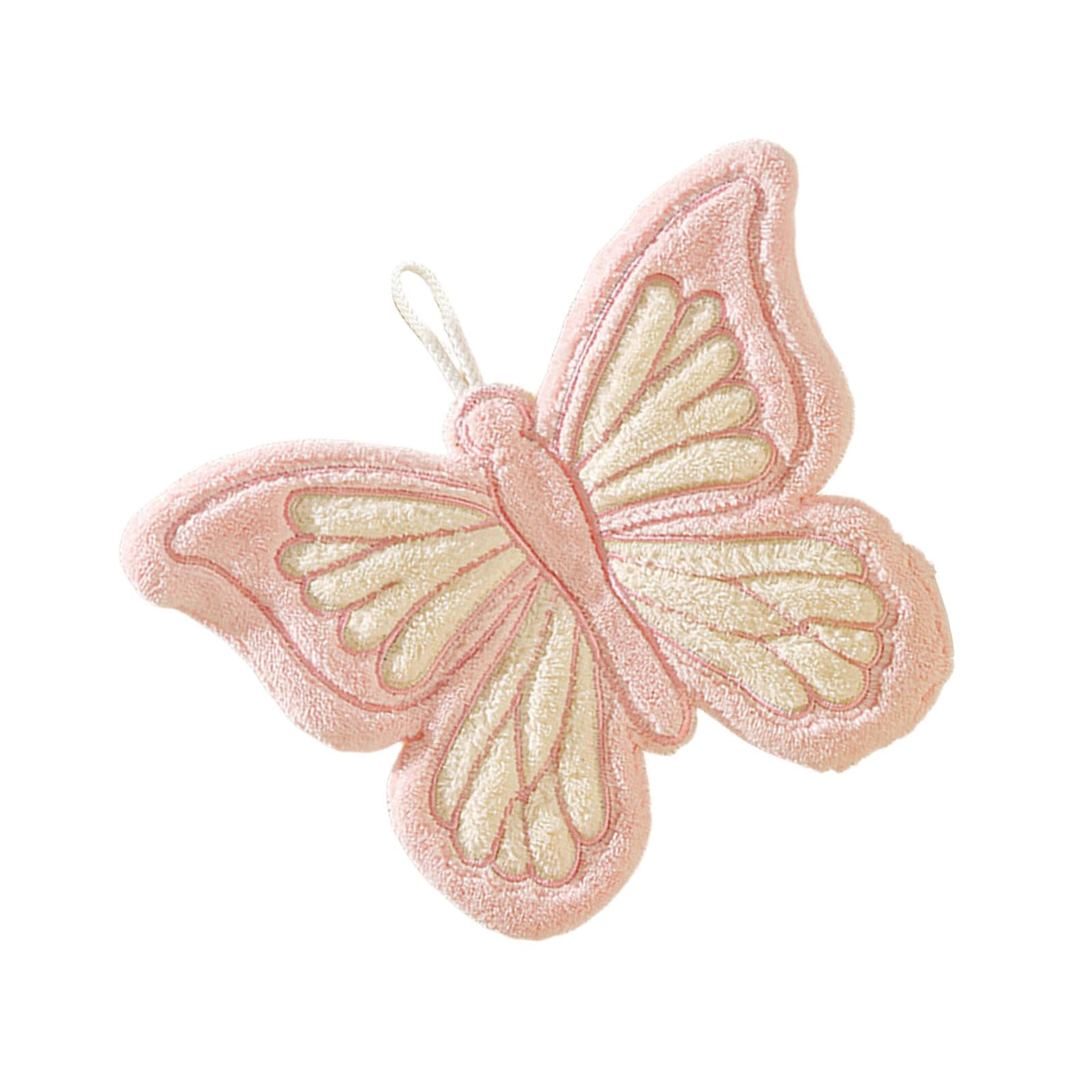 Tsophreniq Corals Fleece Butterfly Hand Towel for Kids Soft Absorbent Quick Drying Washcloth Handtowel for Bathroom Kitchen Use Corals Fleece Hand Towel