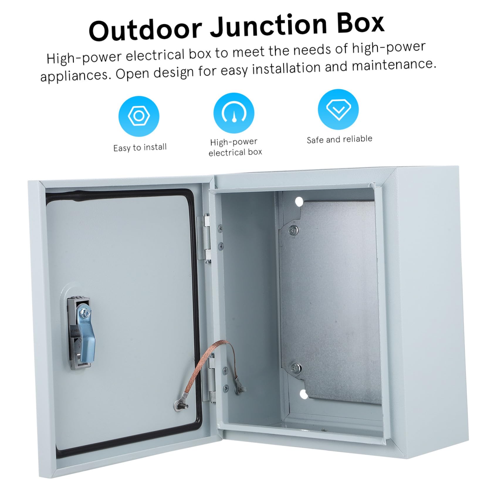Wetterfeste Edelstahl verteilerdose Robuste Aufputz steuerbox für Außenbereiche Sichere Elektrische Anschlussbox mit Verstärktem Schutz für Hausstromverteilung
