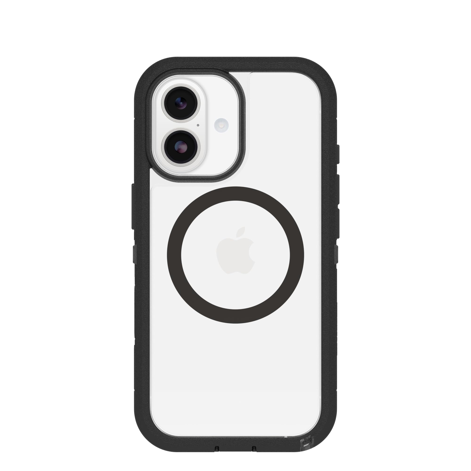 Photo 1 of OtterBox iPhone 17 Defender Series Pro XT Clear Case - Dark Side - Black - Tough, Rugged & Durable iPhone Case, Snaps on MagSafe